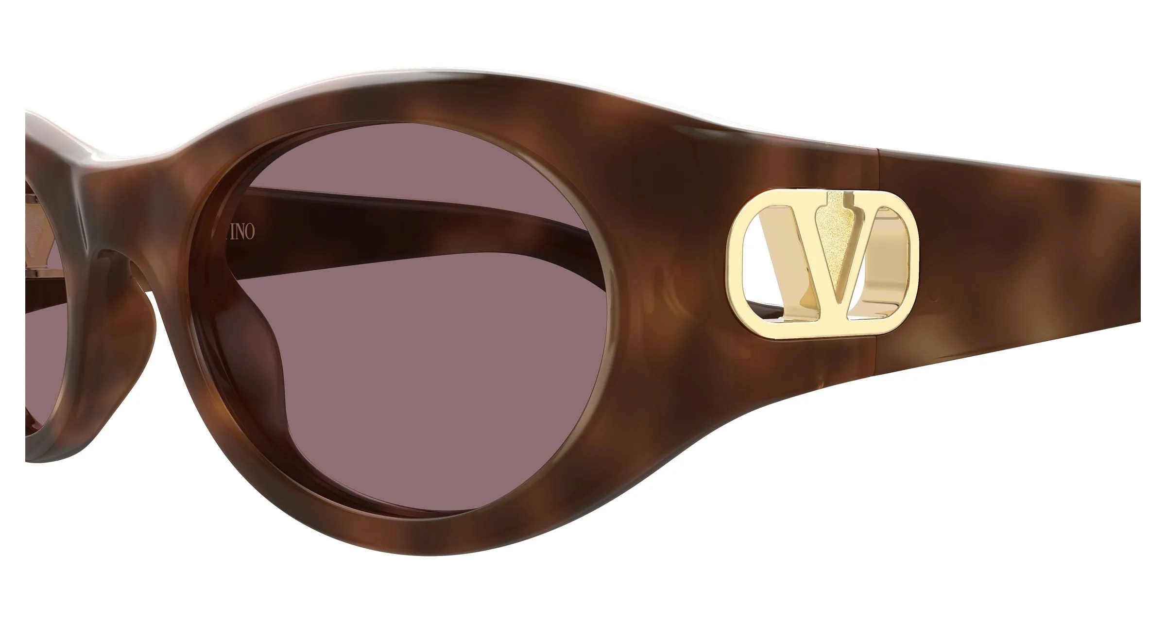Valentino VG0015S 003 Occhiali da sole Bio-iniettato Havana Rosso Rotonda - immagine 3
