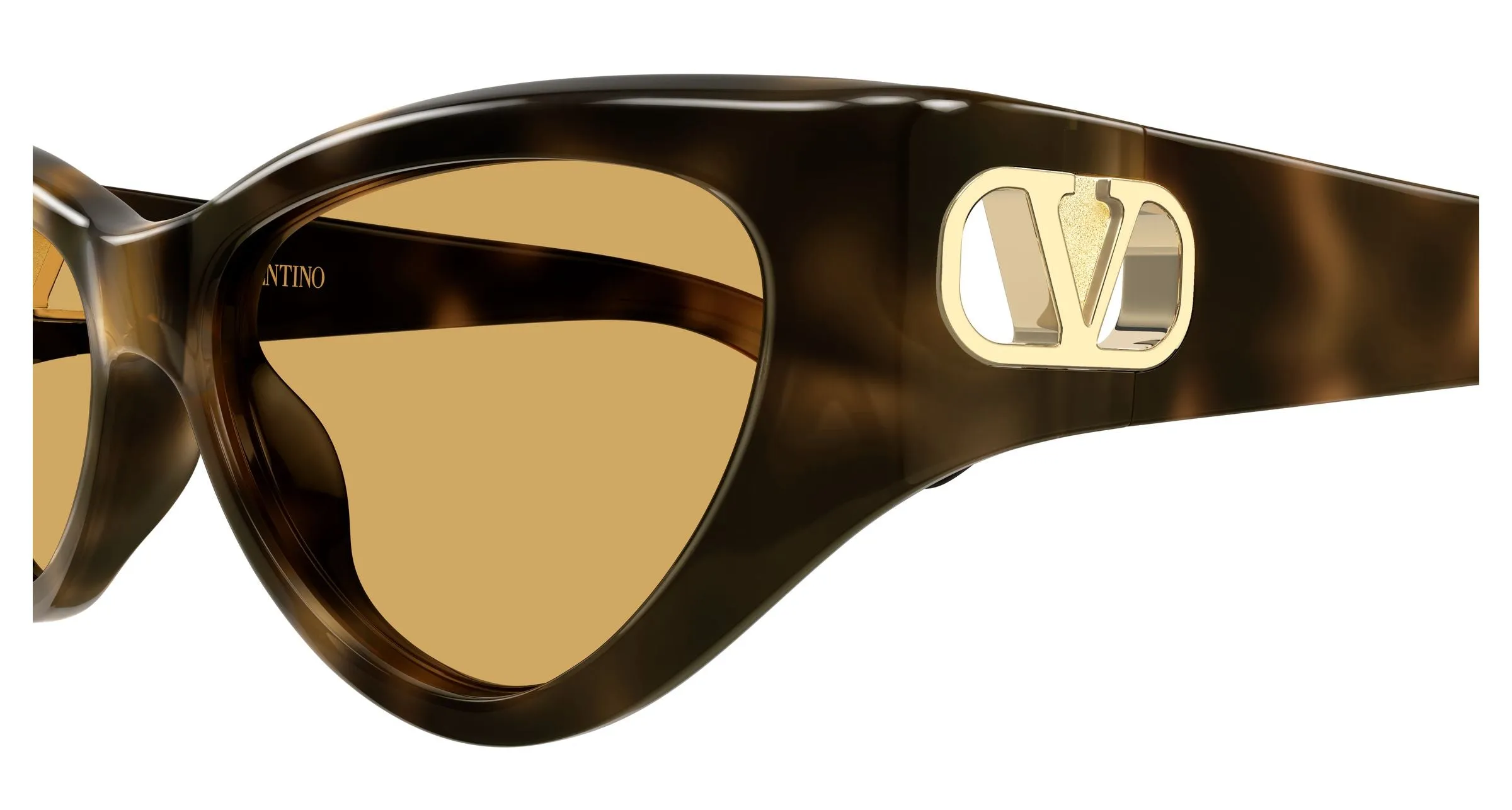 Valentino VG0014S 003 Occhiali da sole Bio-iniettato Havana Marrone Cat Eye - immagine 3