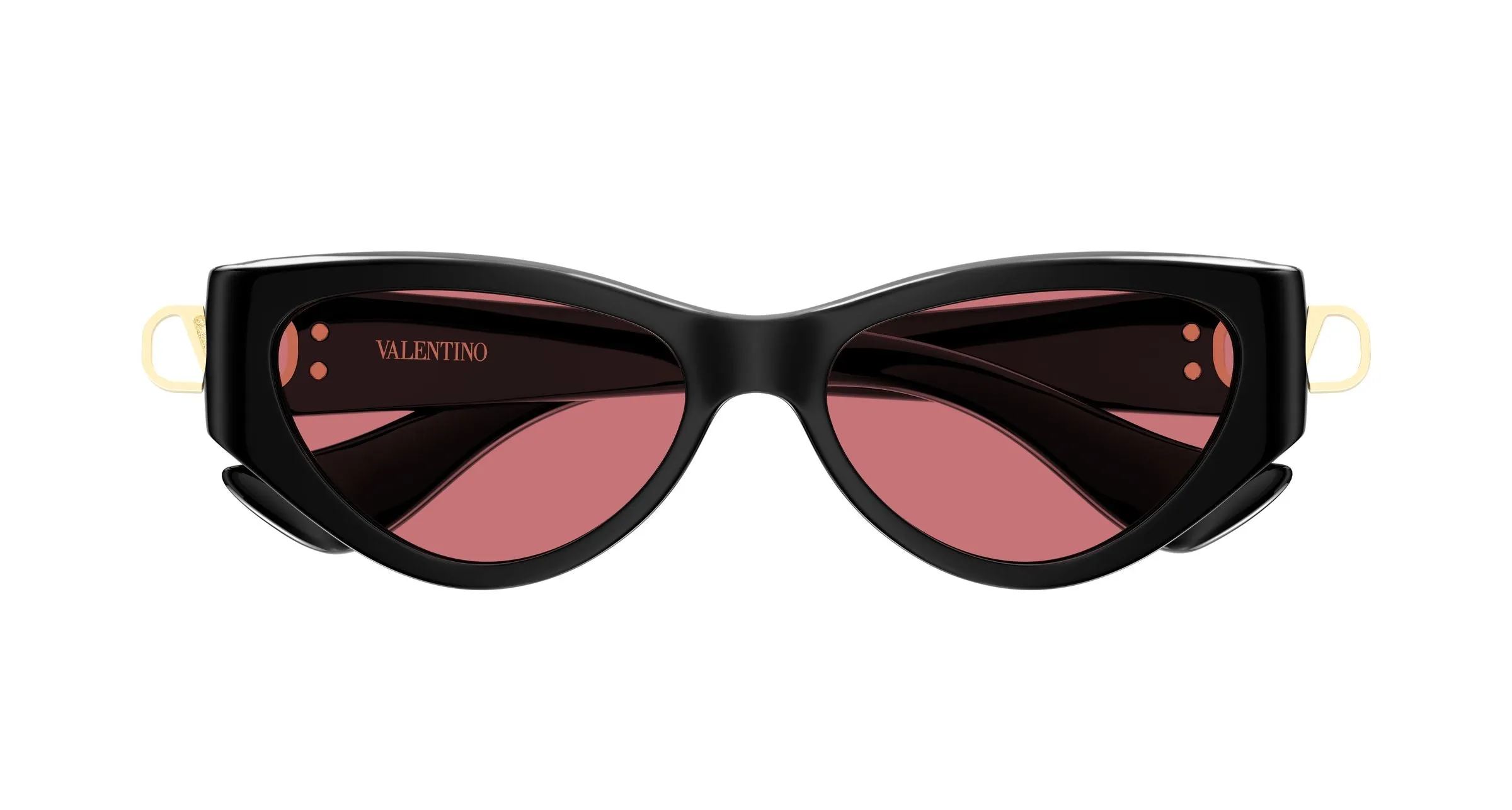 Valentino VG0014S 002 Occhiali da sole Bio-iniettato Nero Rosso Cat Eye - immagine 2