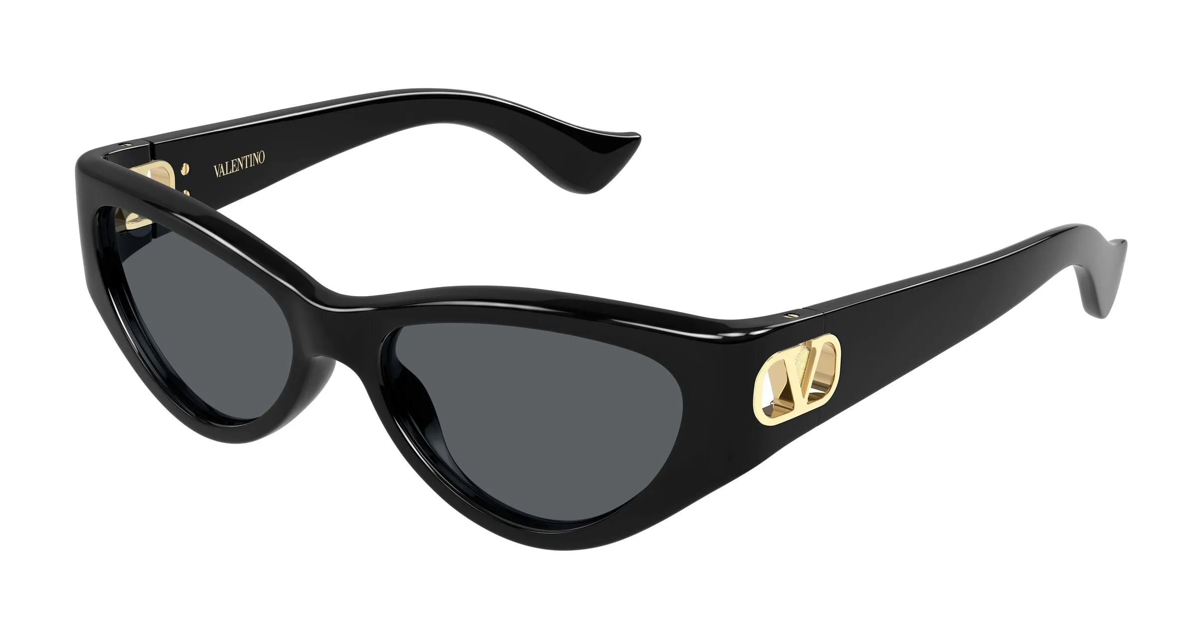 Valentino VG0014S 001 Occhiali da sole Bio-iniettato Nero Grigio Cat Eye - immagine 1