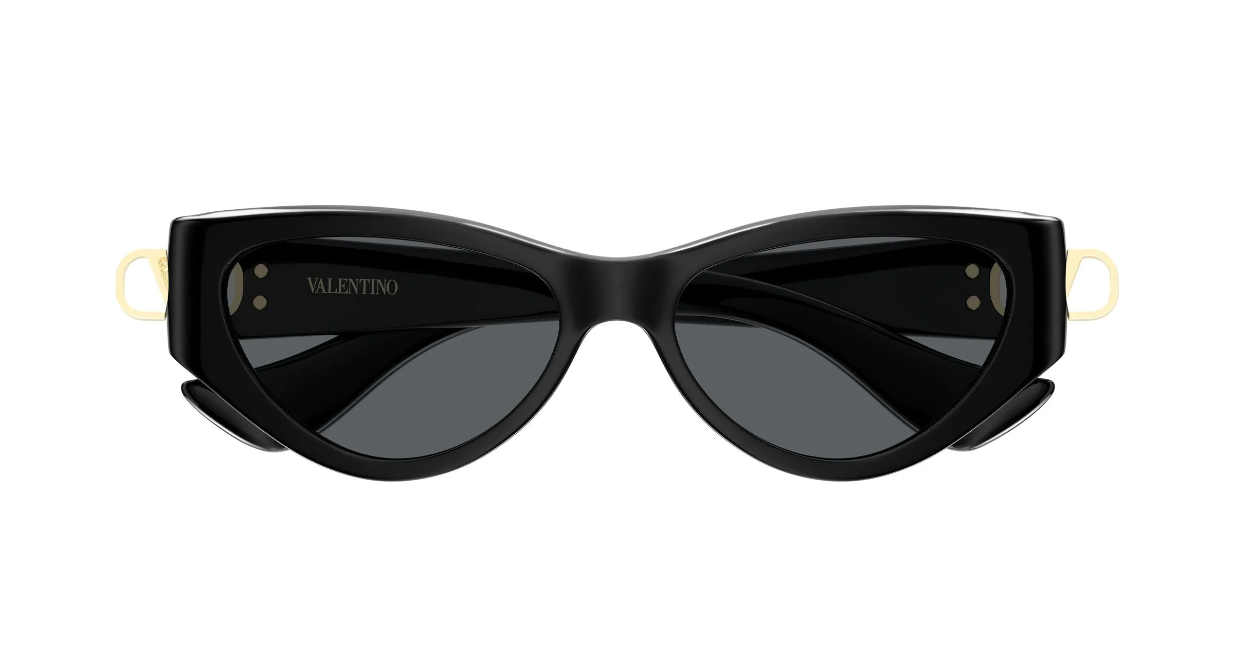 Valentino VG0014S 001 Occhiali da sole Bio-iniettato Nero Grigio Cat Eye - immagine 2