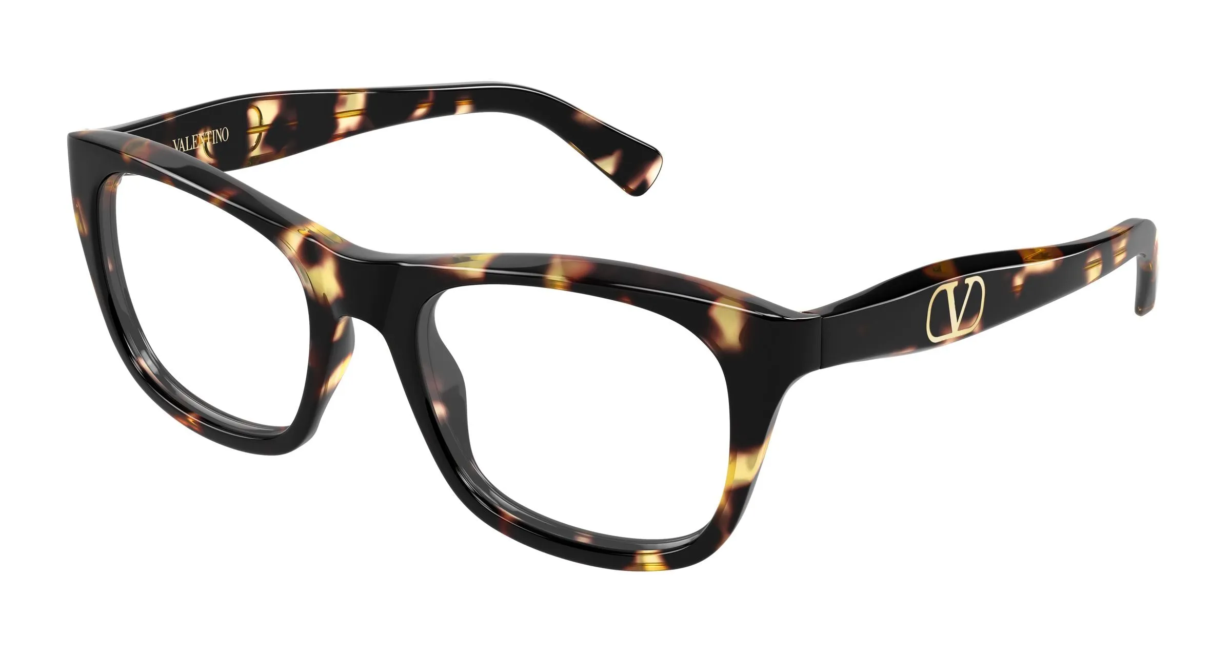 Valentino VG0013O 003 Montature da vista Acetato Havana Trasparente Squadrata - immagine 1