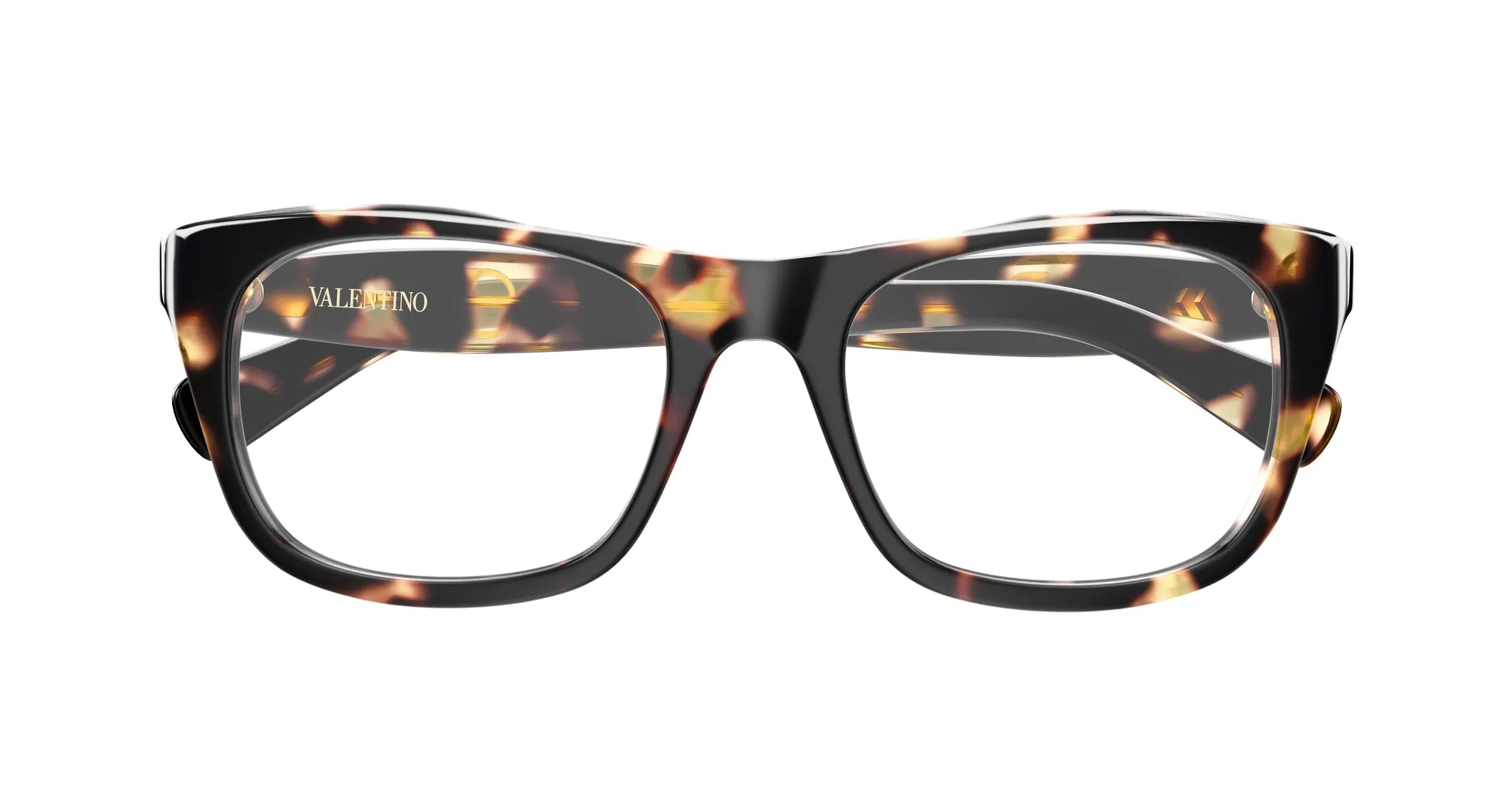 Valentino VG0013O 003 Montature da vista Acetato Havana Trasparente Squadrata - immagine 2
