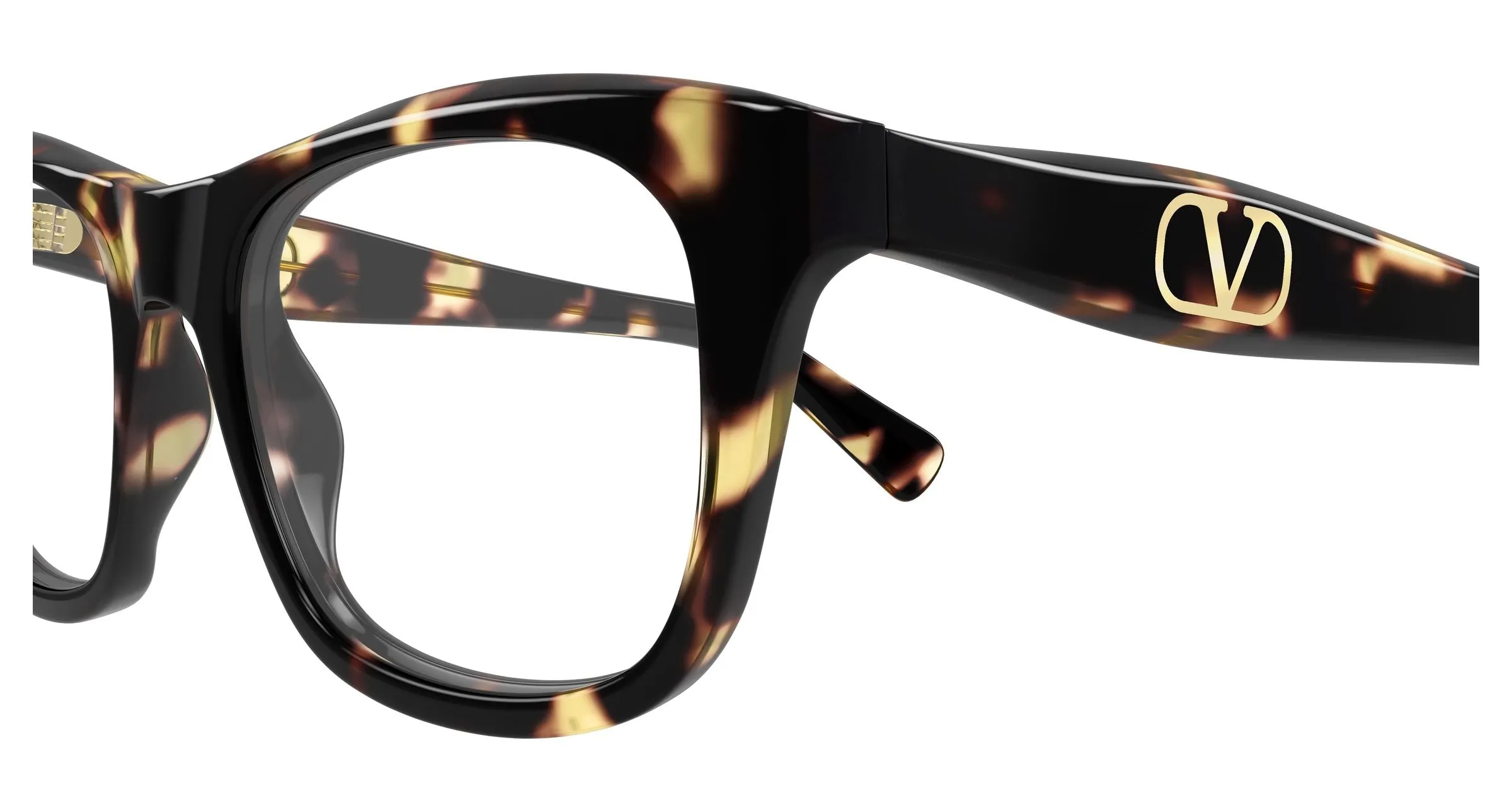 Valentino VG0013O 003 Montature da vista Acetato Havana Trasparente Squadrata - immagine 3