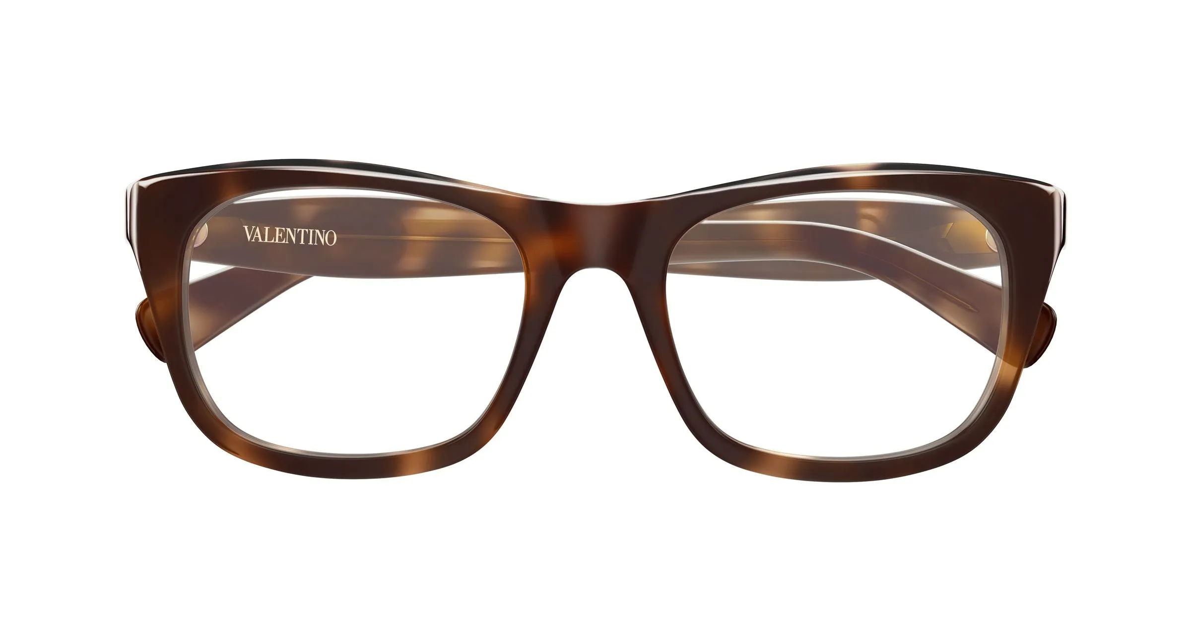 Valentino VG0013O 002 Montature da vista Acetato Havana Trasparente Squadrata - immagine 2