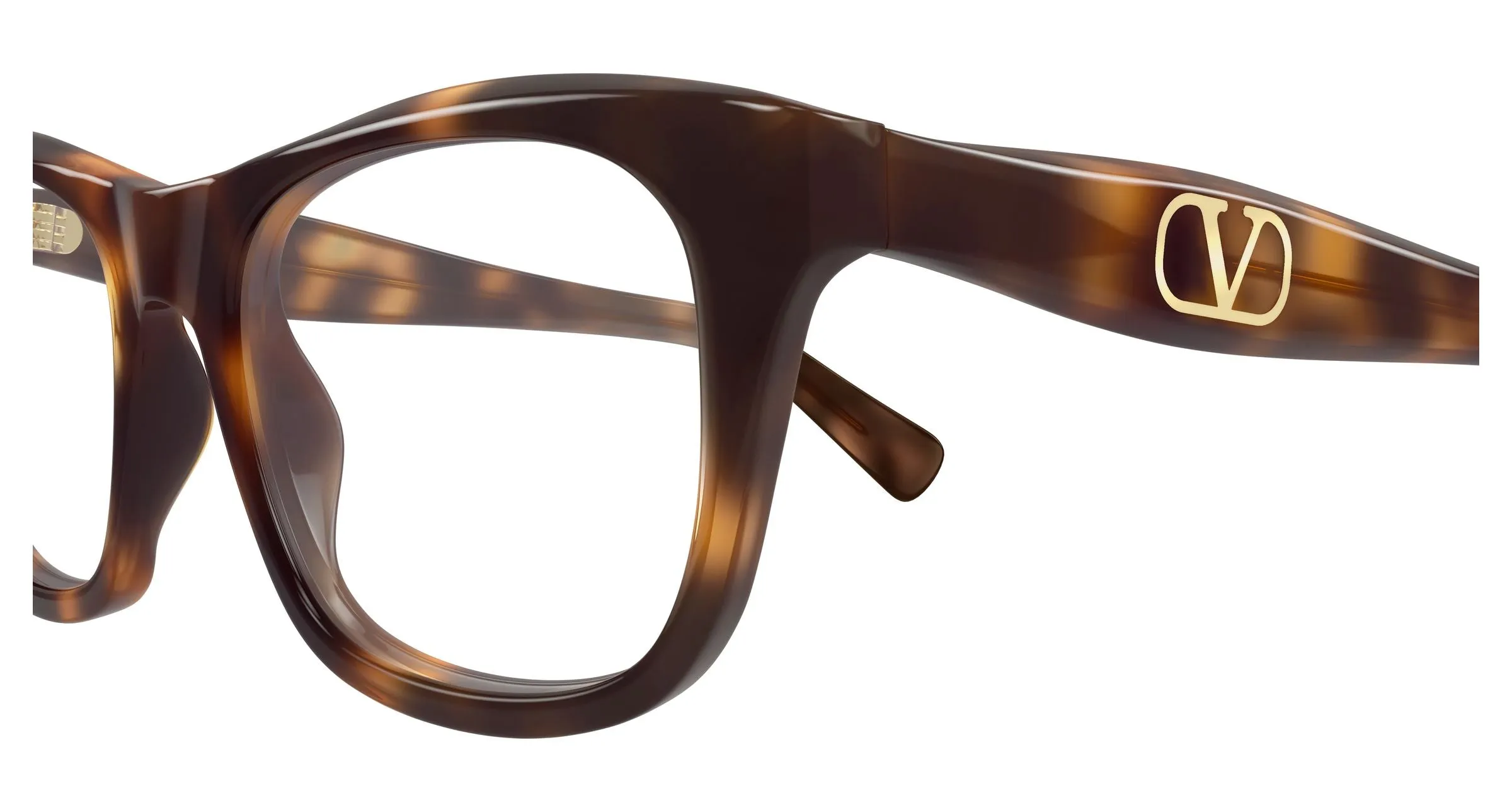 Valentino VG0013O 002 Montature da vista Acetato Havana Trasparente Squadrata - immagine 3
