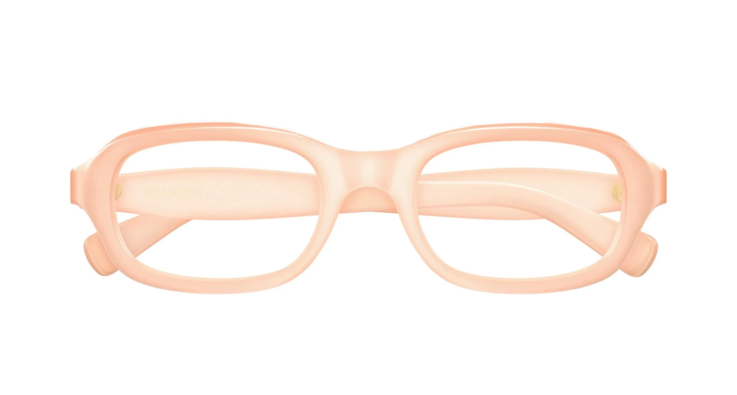 Valentino VG0011O 003 Montature da vista Acetato Rosa Trasparente Squadrata - immagine 2
