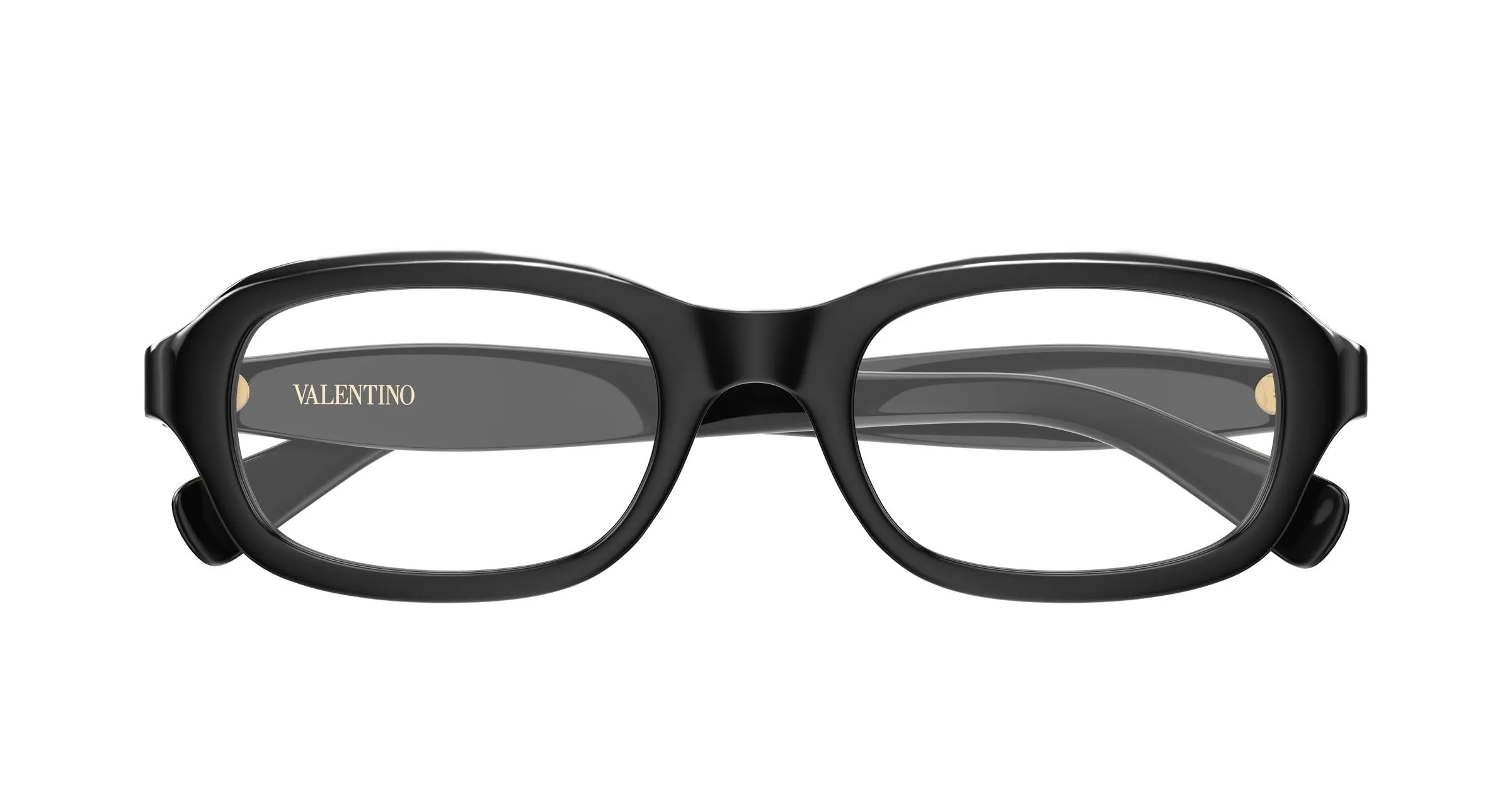 Valentino VG0011O 001 Montature da vista Acetato Nero Trasparente Squadrata - immagine 2