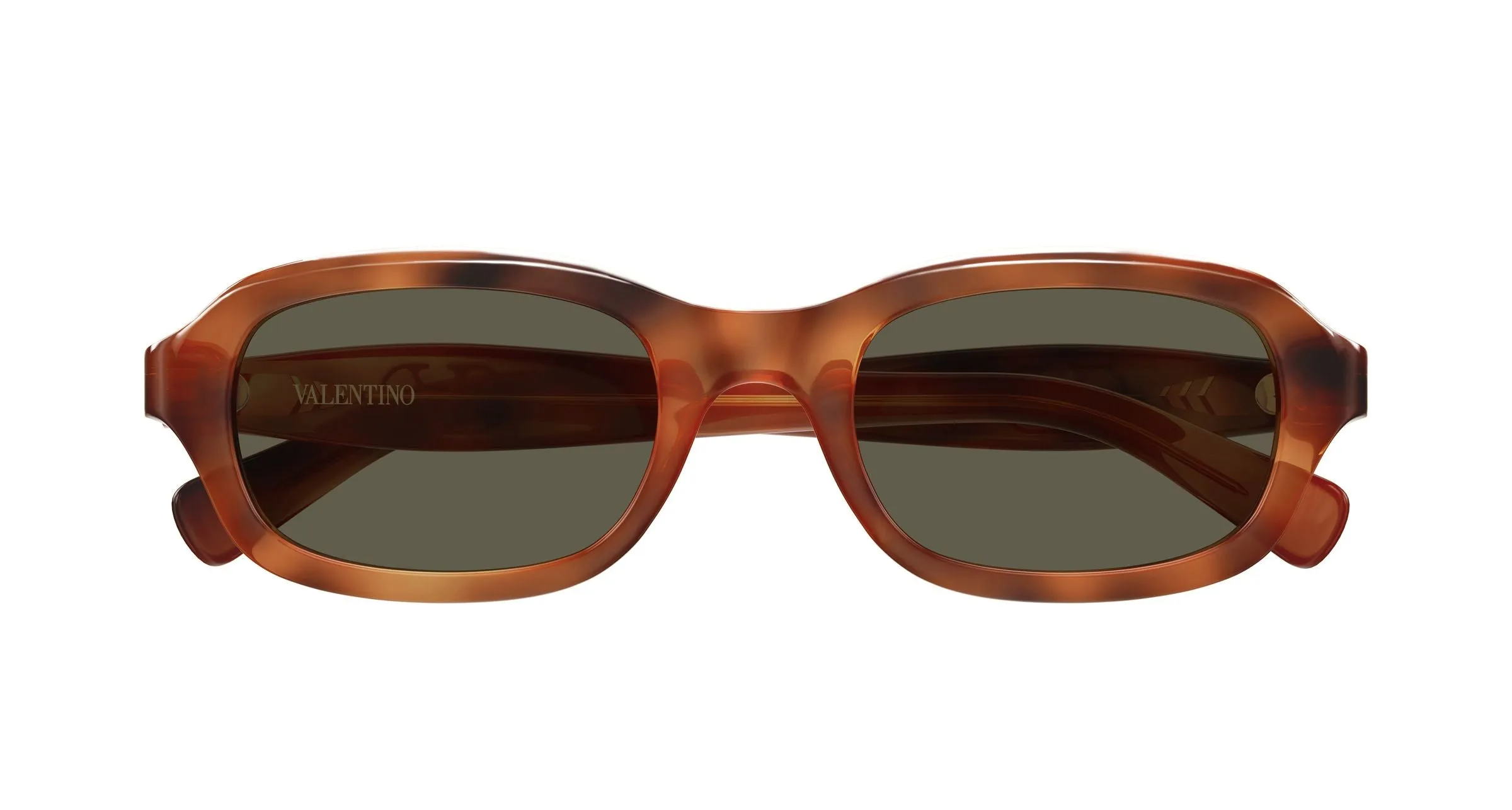 Valentino VG0010S 002 Occhiali da sole Acetato Havana Marrone Squadrata - immagine 2