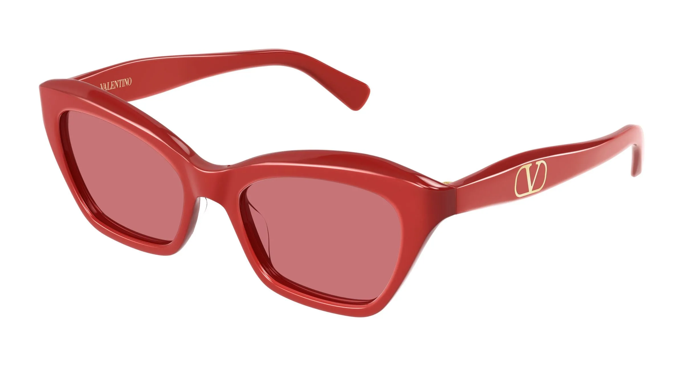 Valentino VG0009S 004 Occhiali da sole Acetato Rosso Rosso Cat Eye - immagine 1