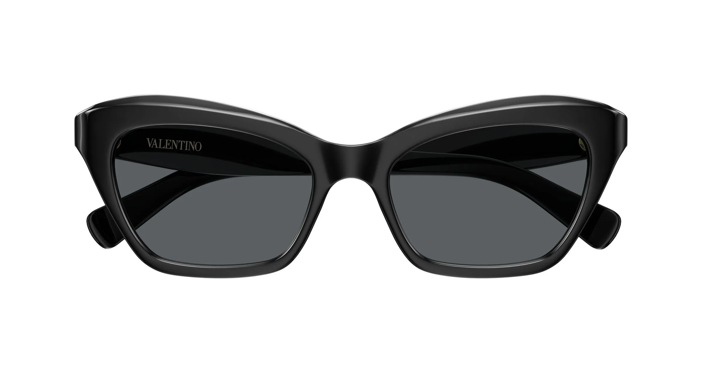 Valentino VG0009S 001 Occhiali da sole Acetato Nero Grigio Cat Eye - immagine 2