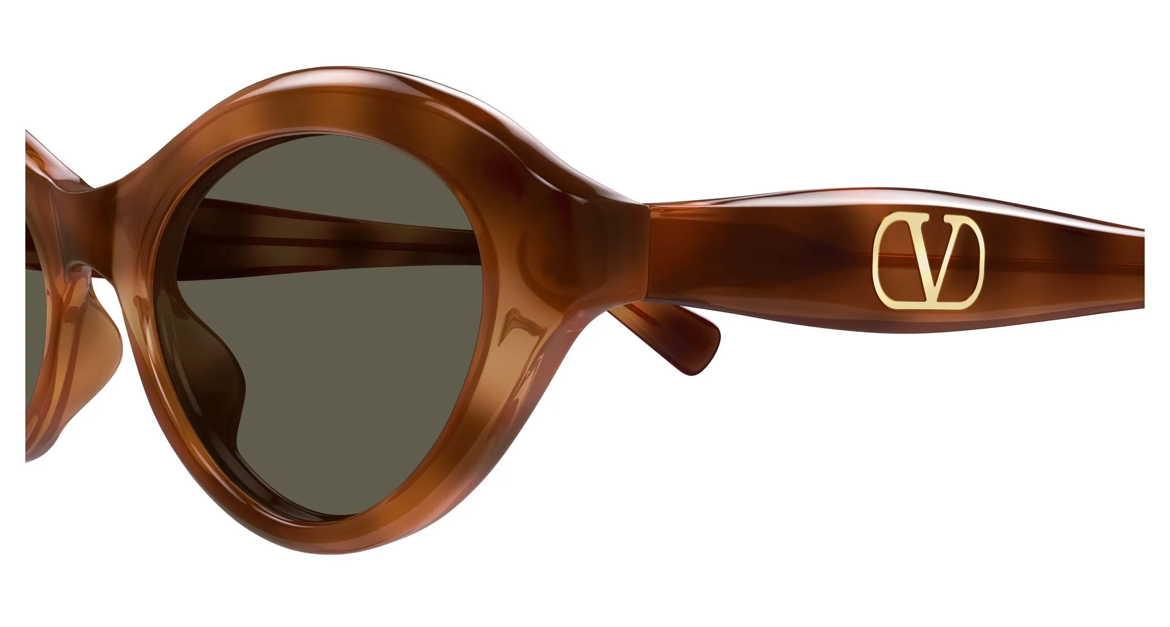 Valentino VG0008SA 002 Occhiali da sole Acetato Havana Marrone Cat Eye - immagine 3