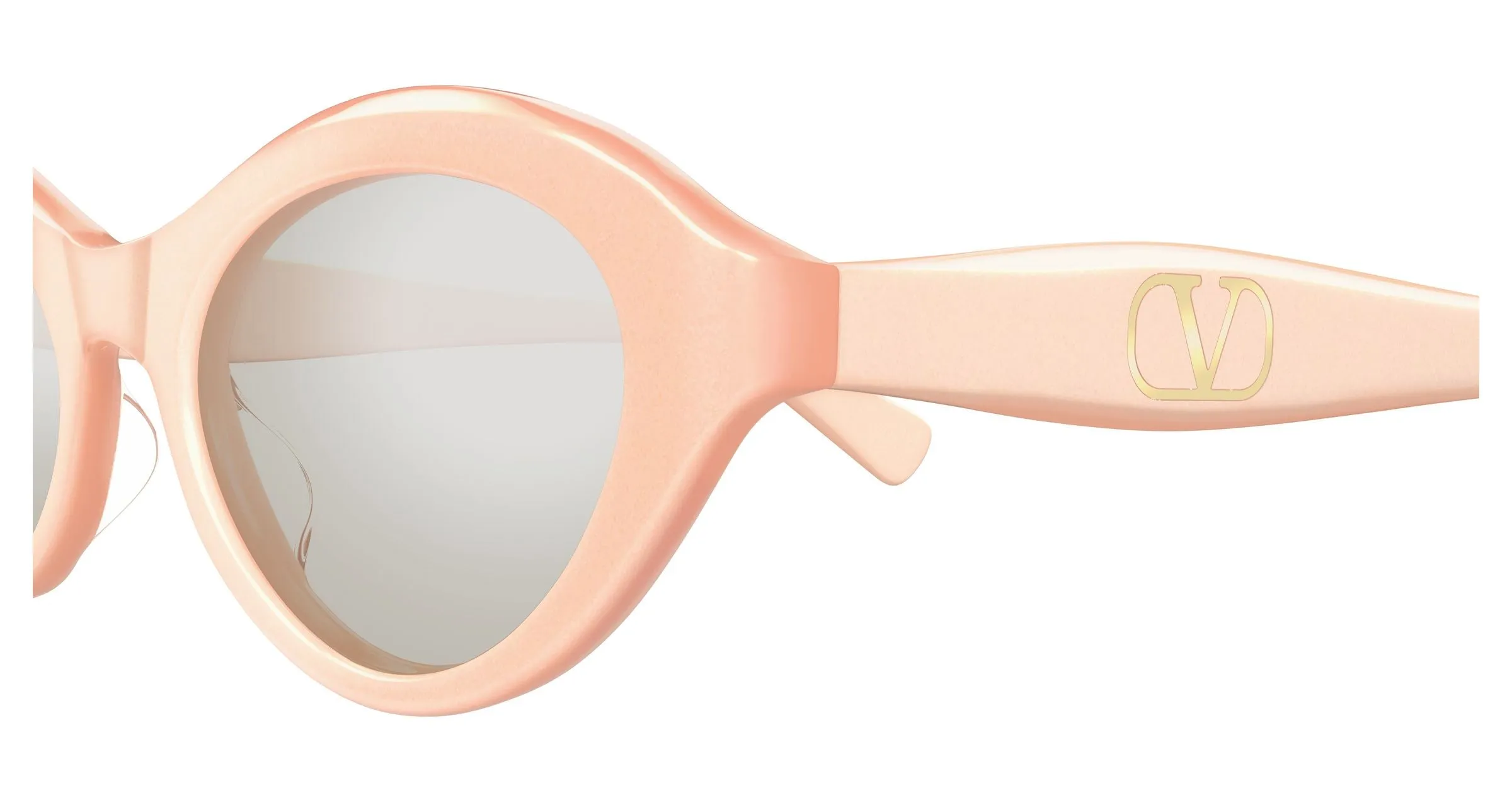 Valentino VG0008S 004 Occhiali da sole Acetato Rosa Grigio Cat Eye - immagine 3