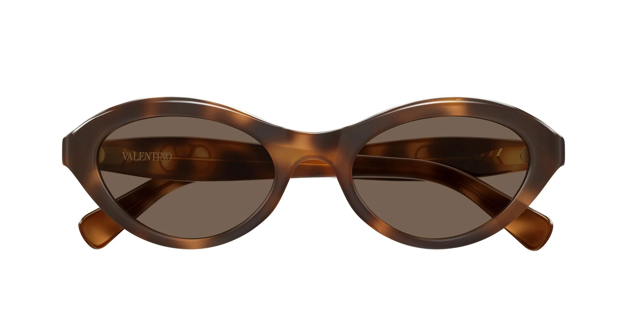 Valentino VG0008S 002 Occhiali da sole Acetato Havana Marrone Cat Eye - immagine 2