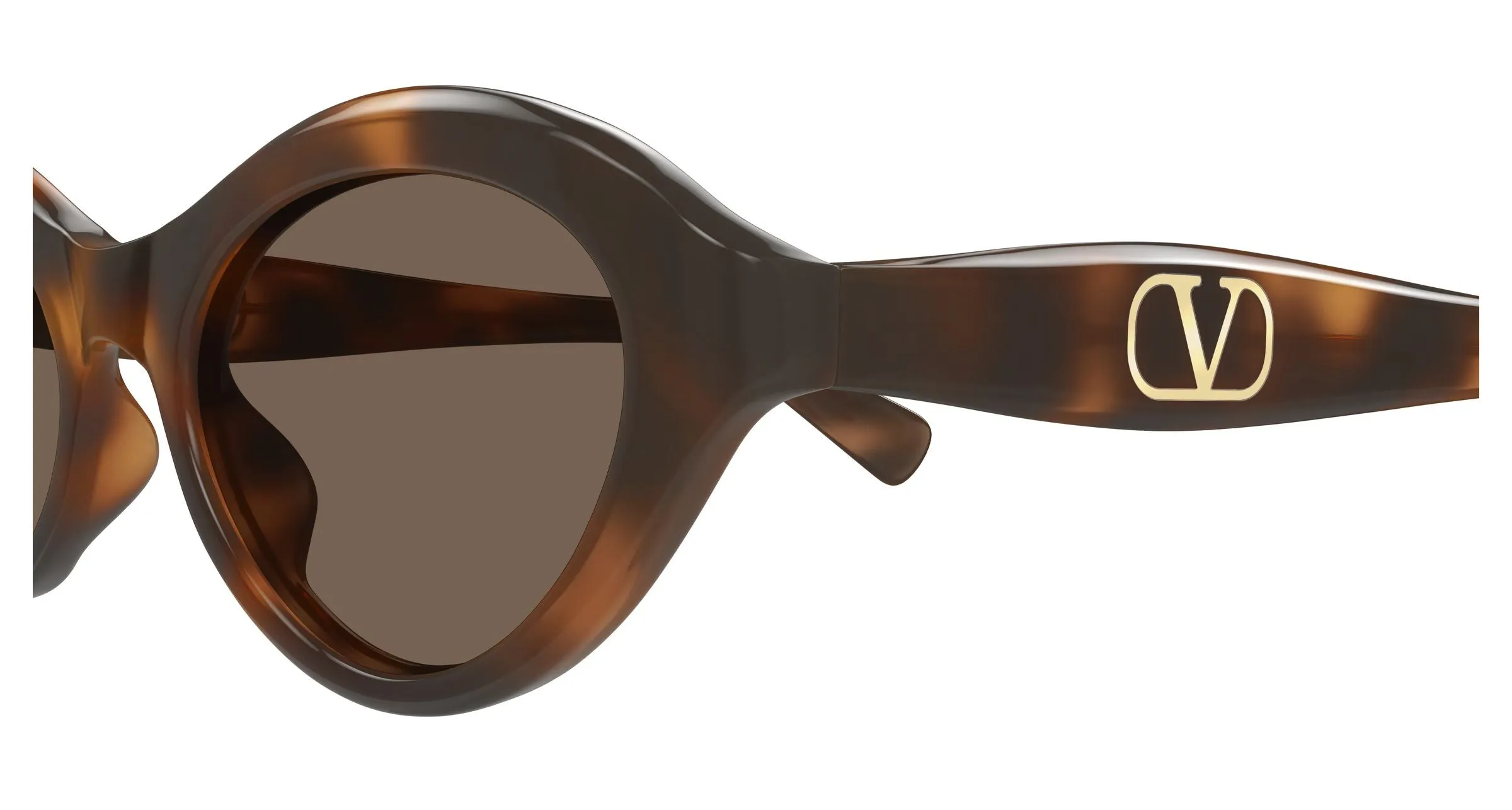 Valentino VG0008S 002 Occhiali da sole Acetato Havana Marrone Cat Eye - immagine 3