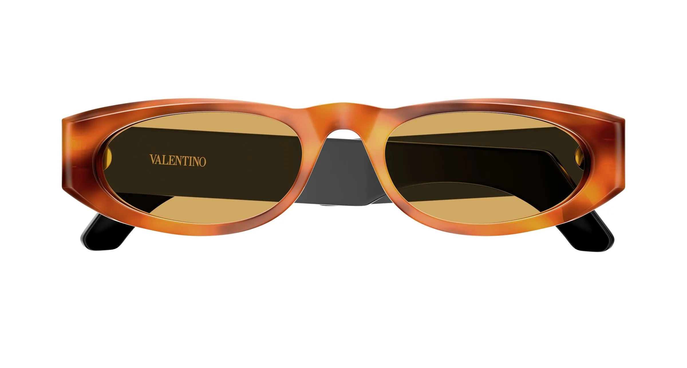 Valentino VG0007S 002 Occhiali da sole Acetato Havana Marrone Geometrica - immagine 2