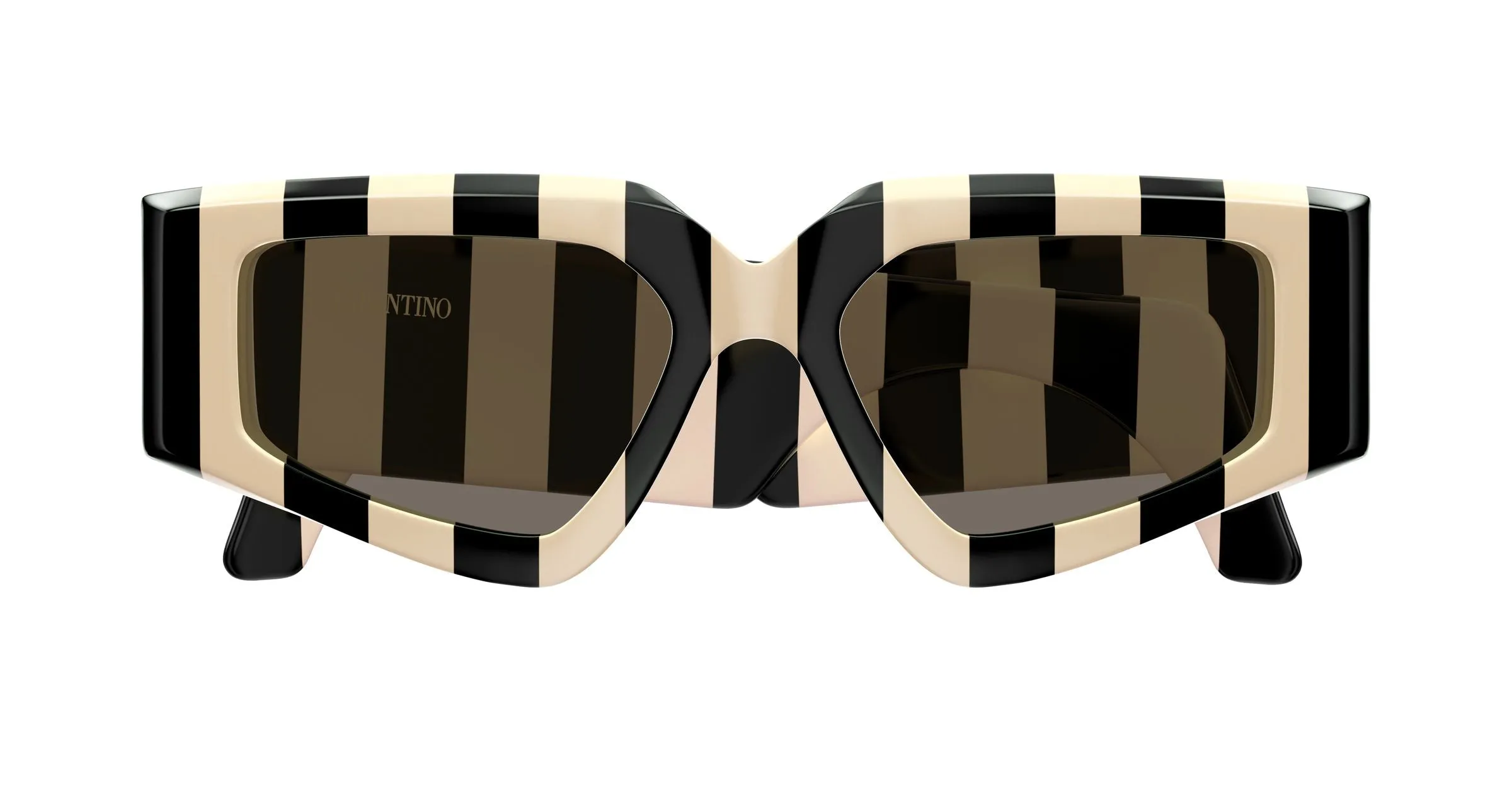 Valentino VG0006S 004 Occhiali da sole Acetato Avorio Grigio Geometrica - immagine 2