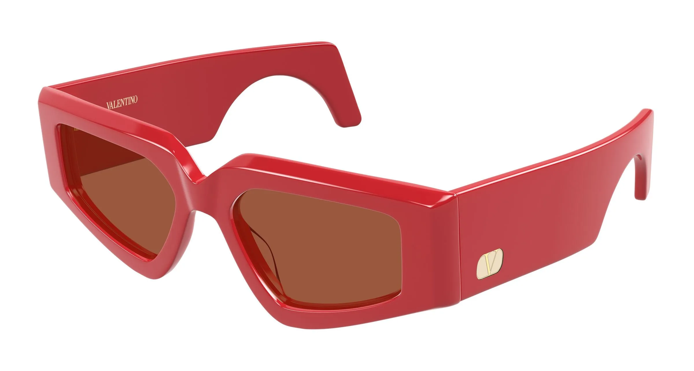 Valentino VG0006S 003 Occhiali da sole Acetato Rosso Rosso Geometrica - immagine 1