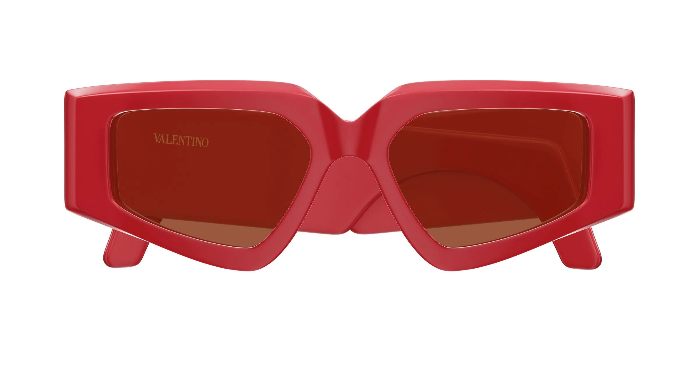 Valentino VG0006S 003 Occhiali da sole Acetato Rosso Rosso Geometrica - immagine 2