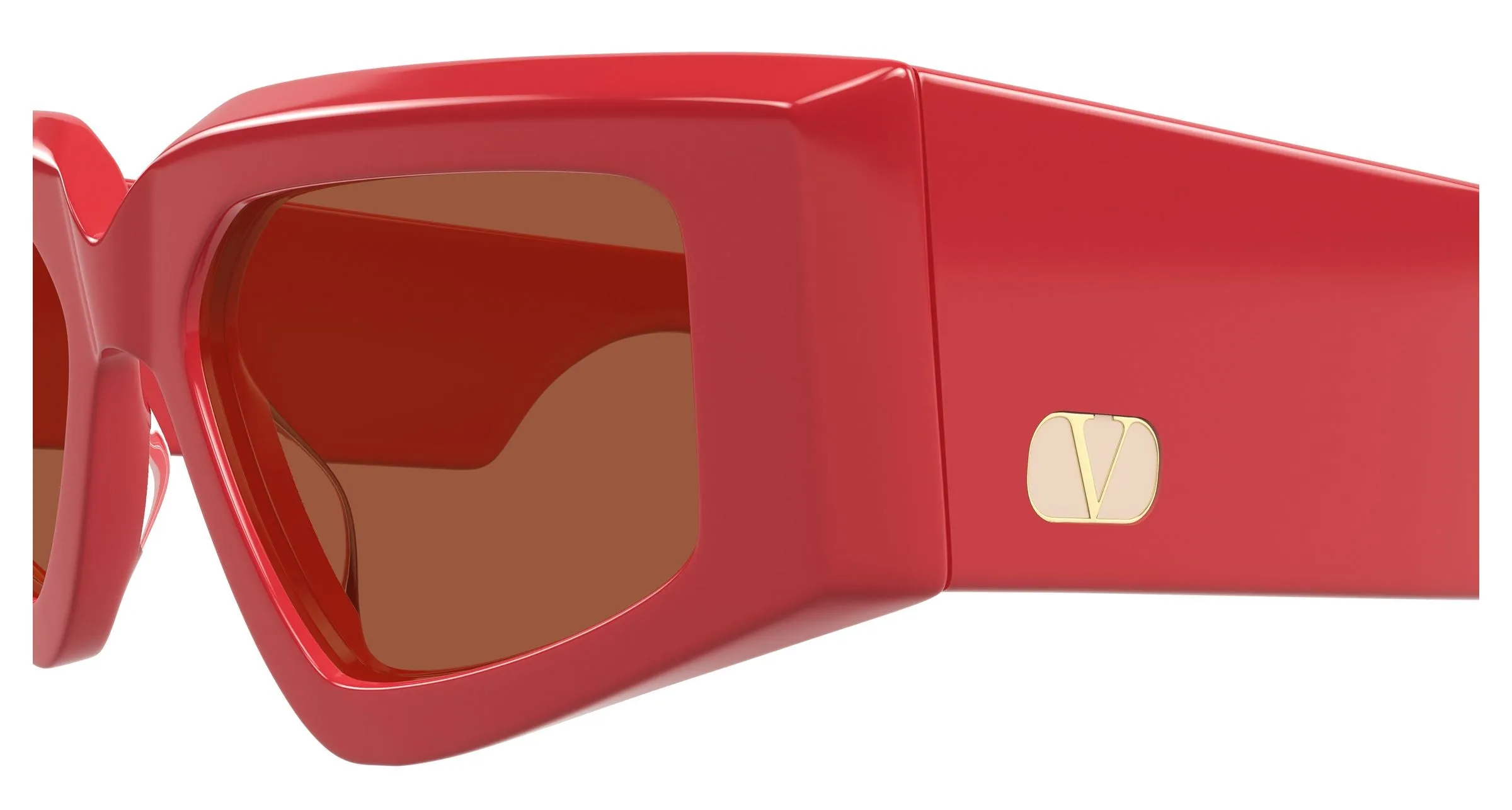 Valentino VG0006S 003 Occhiali da sole Acetato Rosso Rosso Geometrica - immagine 3