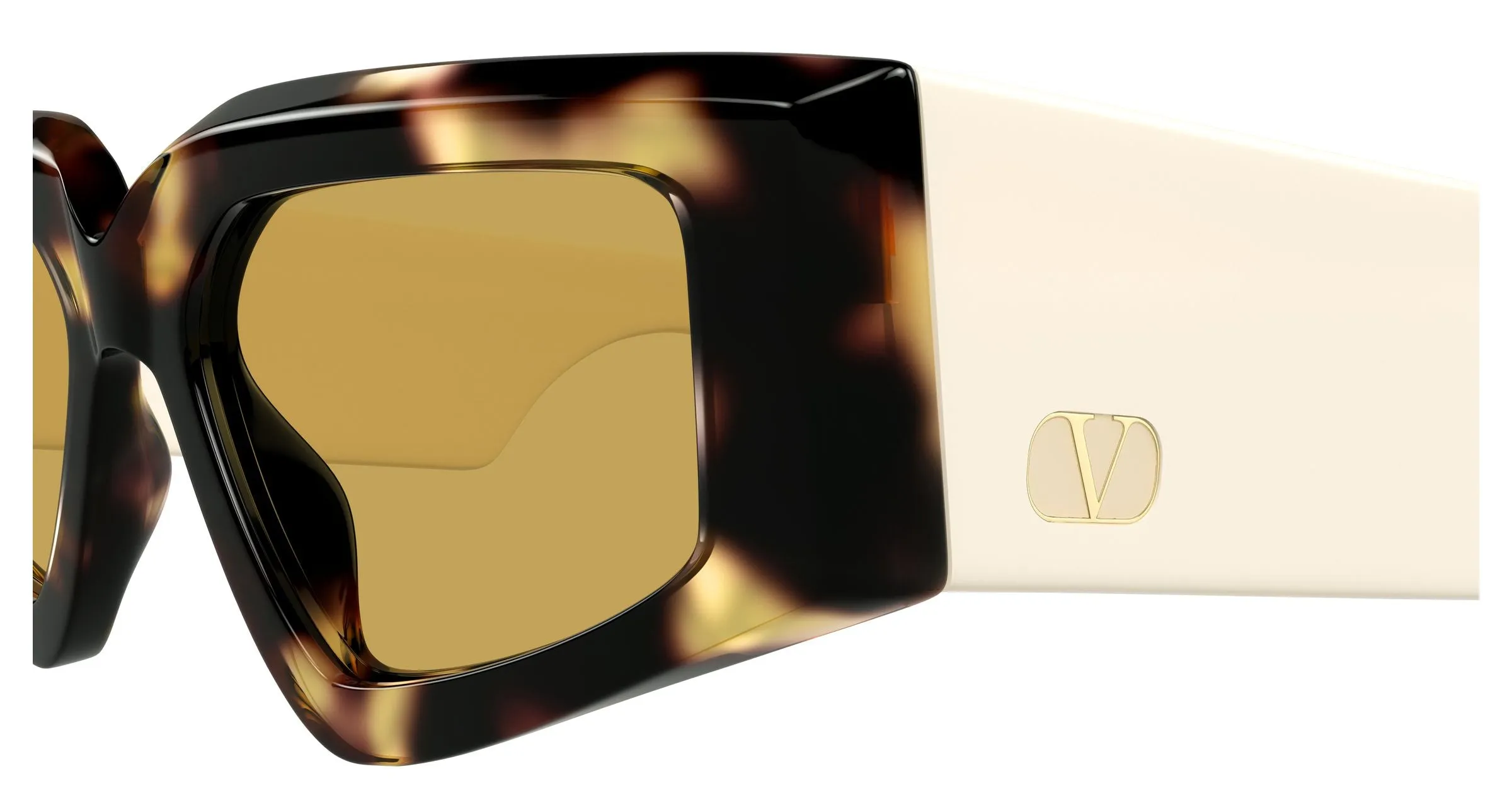 Valentino VG0006S 002 Occhiali da sole Acetato Havana Marrone Geometrica - immagine 3