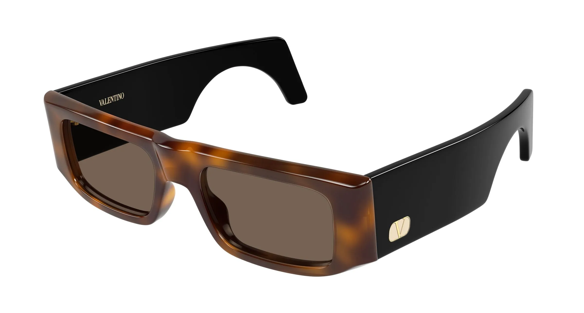 Valentino VG0005S 002 Occhiali da sole Acetato Havana Marrone Squadrata - immagine 1