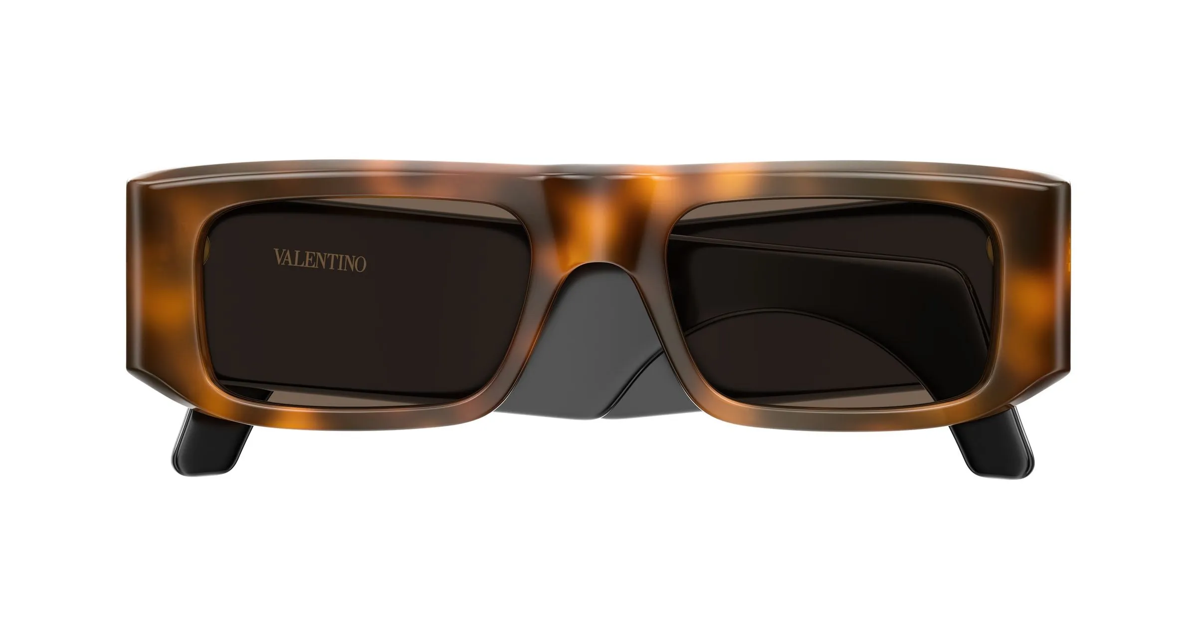 Valentino VG0005S 002 Occhiali da sole Acetato Havana Marrone Squadrata - immagine 2