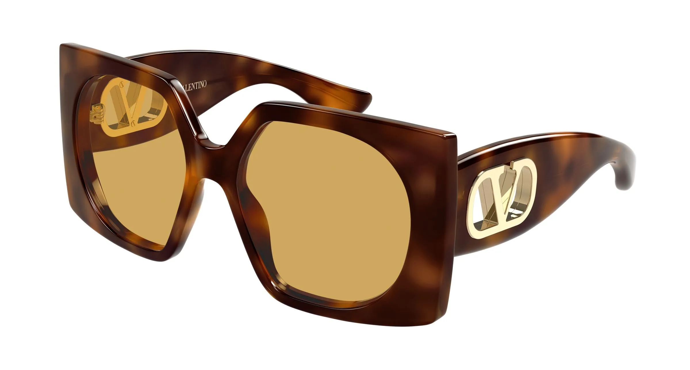 Valentino VG0002S 002 Occhiali da sole Acetato Havana Marrone Squadrata - immagine 1