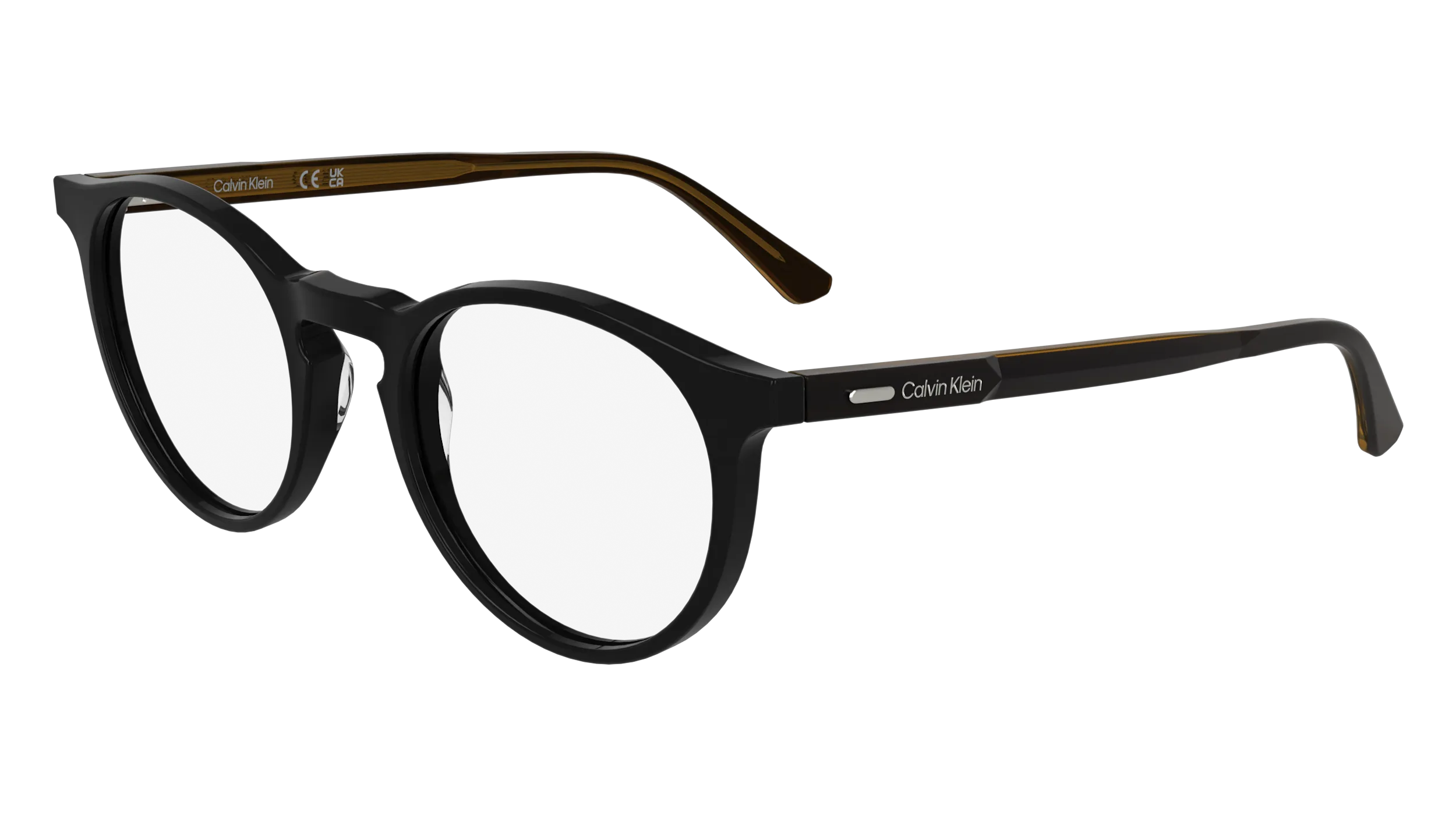 Calvin Klein CK25518 N 001 Montature da vista Acetato Nero Geometrica Normale - immagine 1