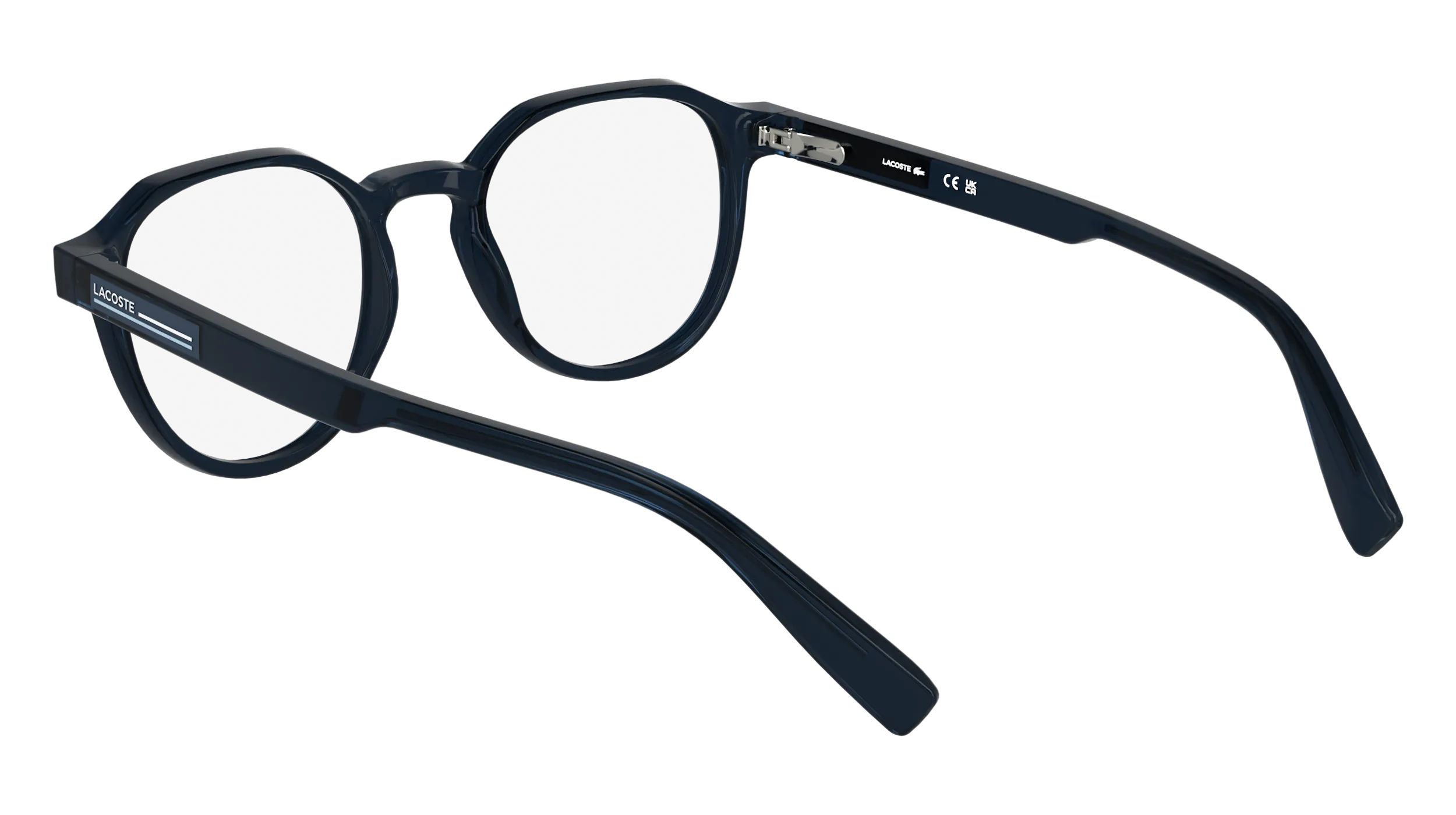 Lacoste L2980 N 410 Montature da vista Bio-iniettato Blu Squadrata Normale - immagine 4