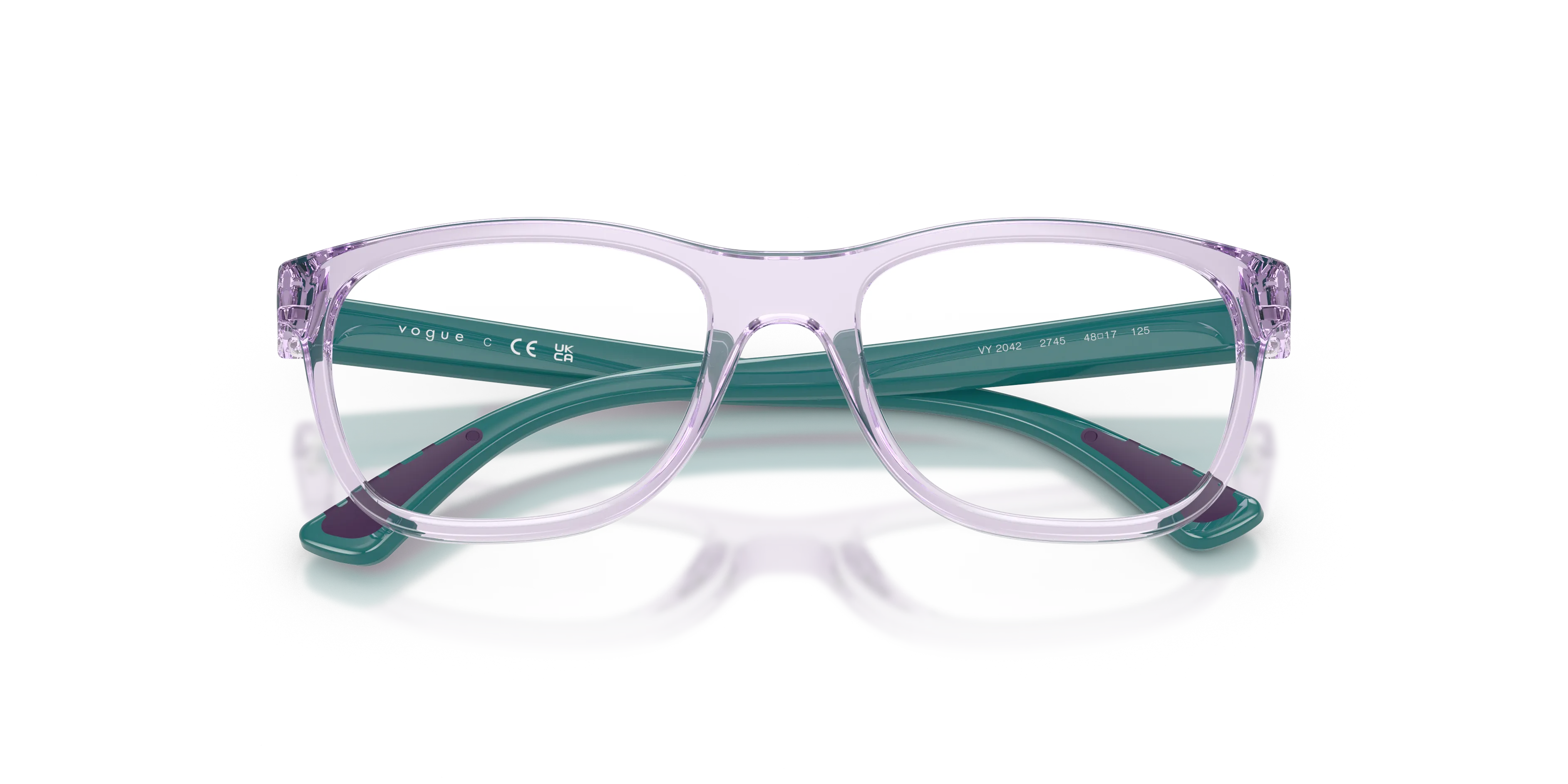 VOGUE EYEWEAR VY2042 2745 Montature da vista Nylon Viola Pillow Normale - immagine 2