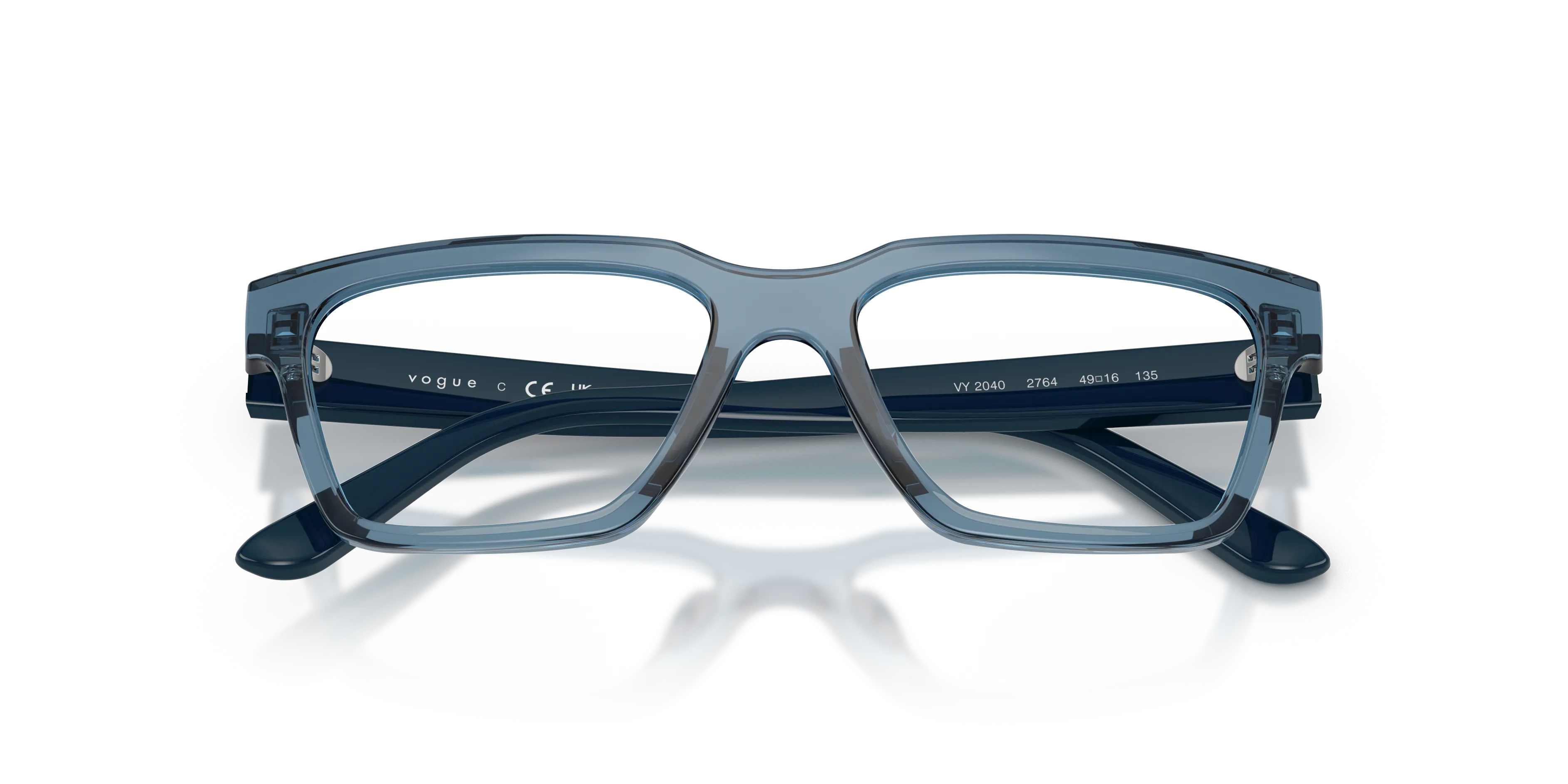 VOGUE EYEWEAR VY2040 2764 Montature da vista Nylon Blu Squadrata Normale - immagine 2