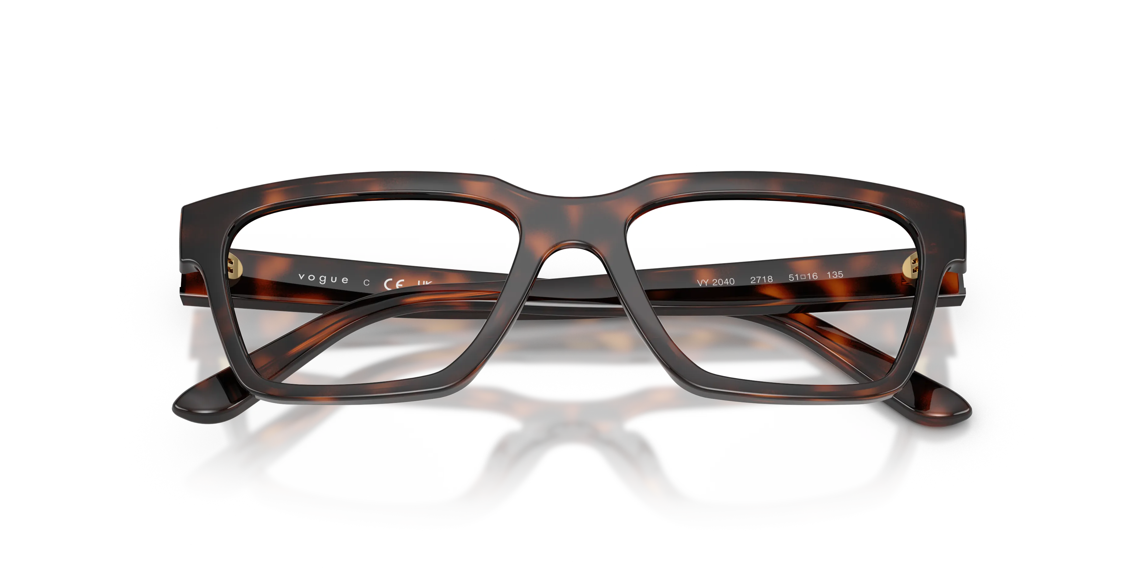 VOGUE EYEWEAR VY2040 2718 Montature da vista Nylon Marrone Squadrata Normale - immagine 2