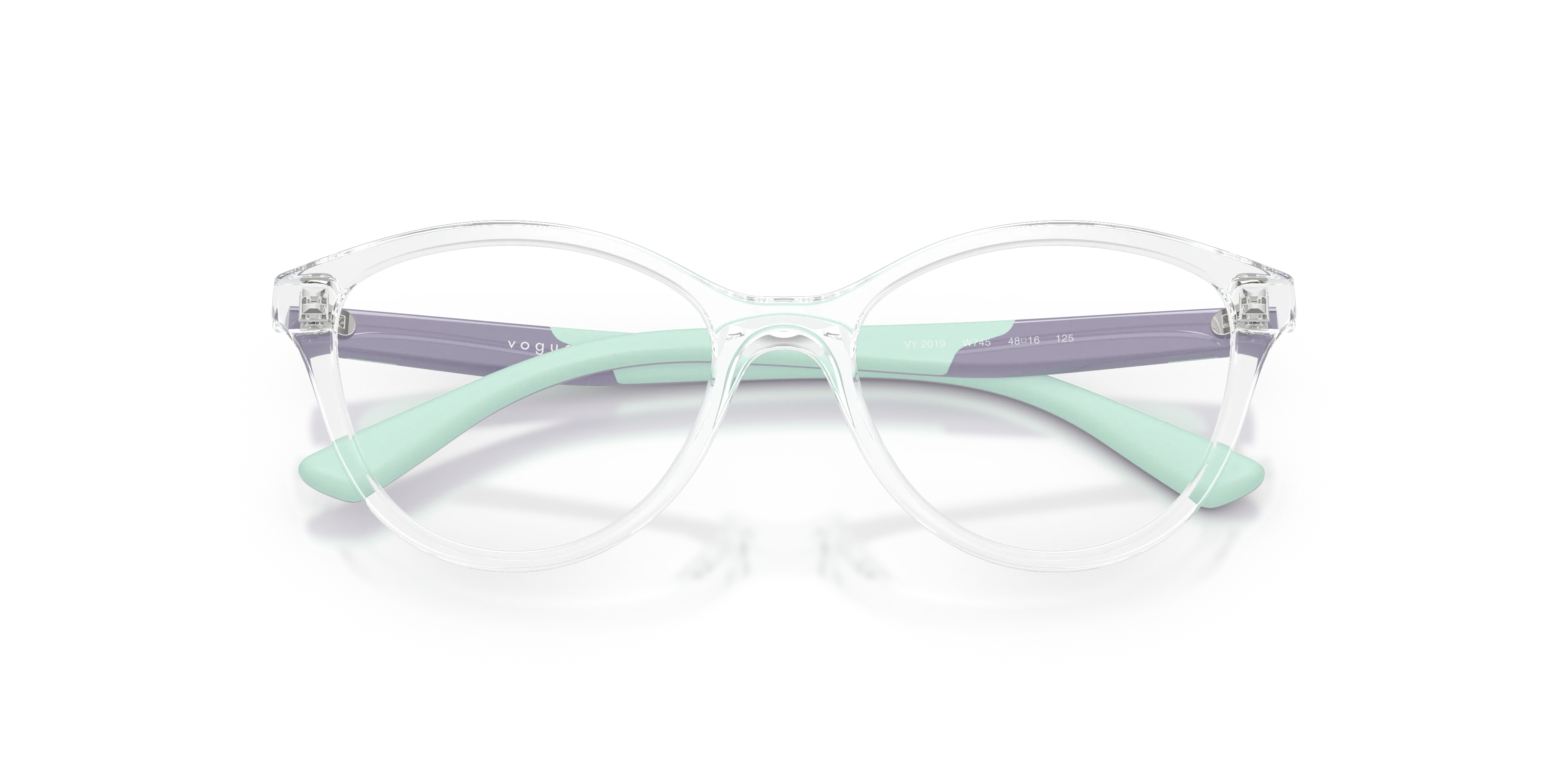 VOGUE EYEWEAR VY2019 W745 Montature da vista Iniettato Trasparente Pillow Normale - immagine 2