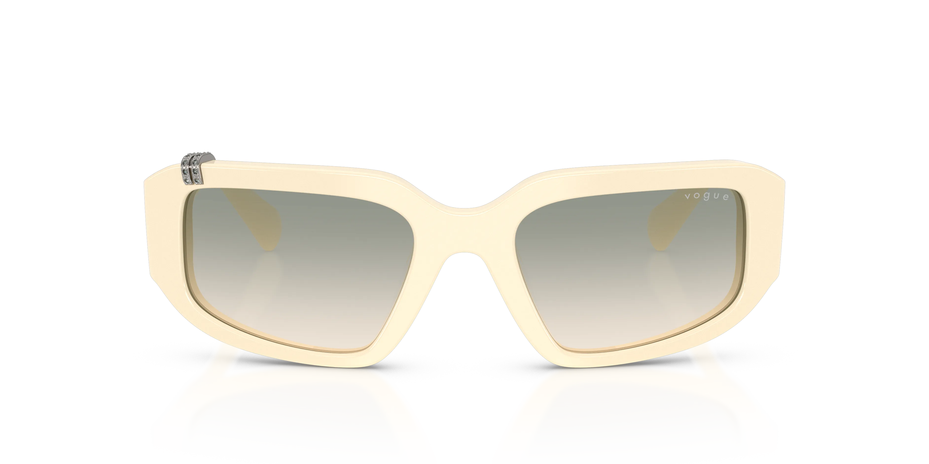 VOGUE EYEWEAR VO5688SB 31672C Occhiali da sole Acetato Bianco Geometrica Normale Sfumato - immagine 3