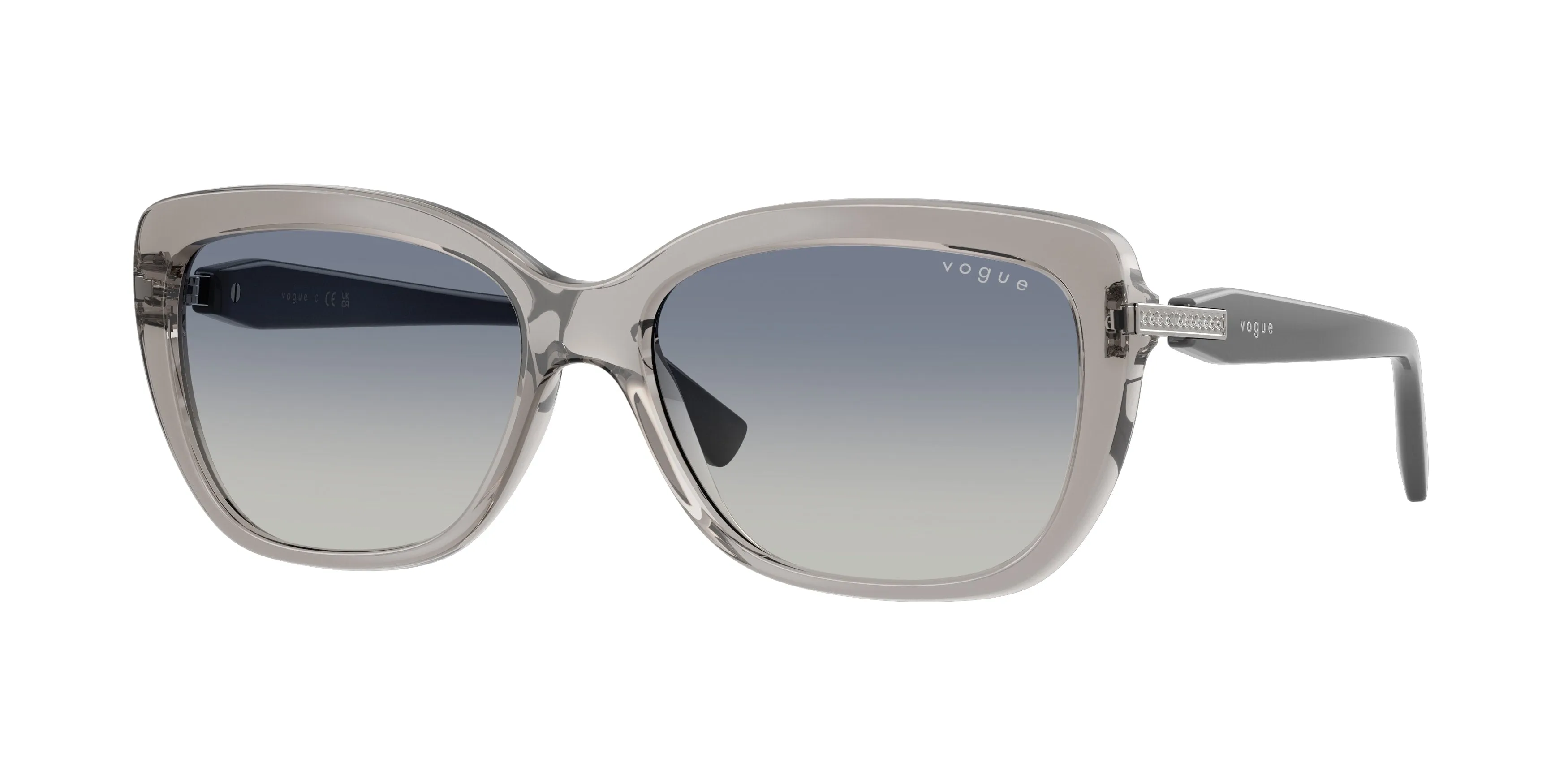 VOGUE EYEWEAR VO5678SB 272614 Occhiali da sole Nylon Grigio Farfalla Normale Sfumato - immagine 1