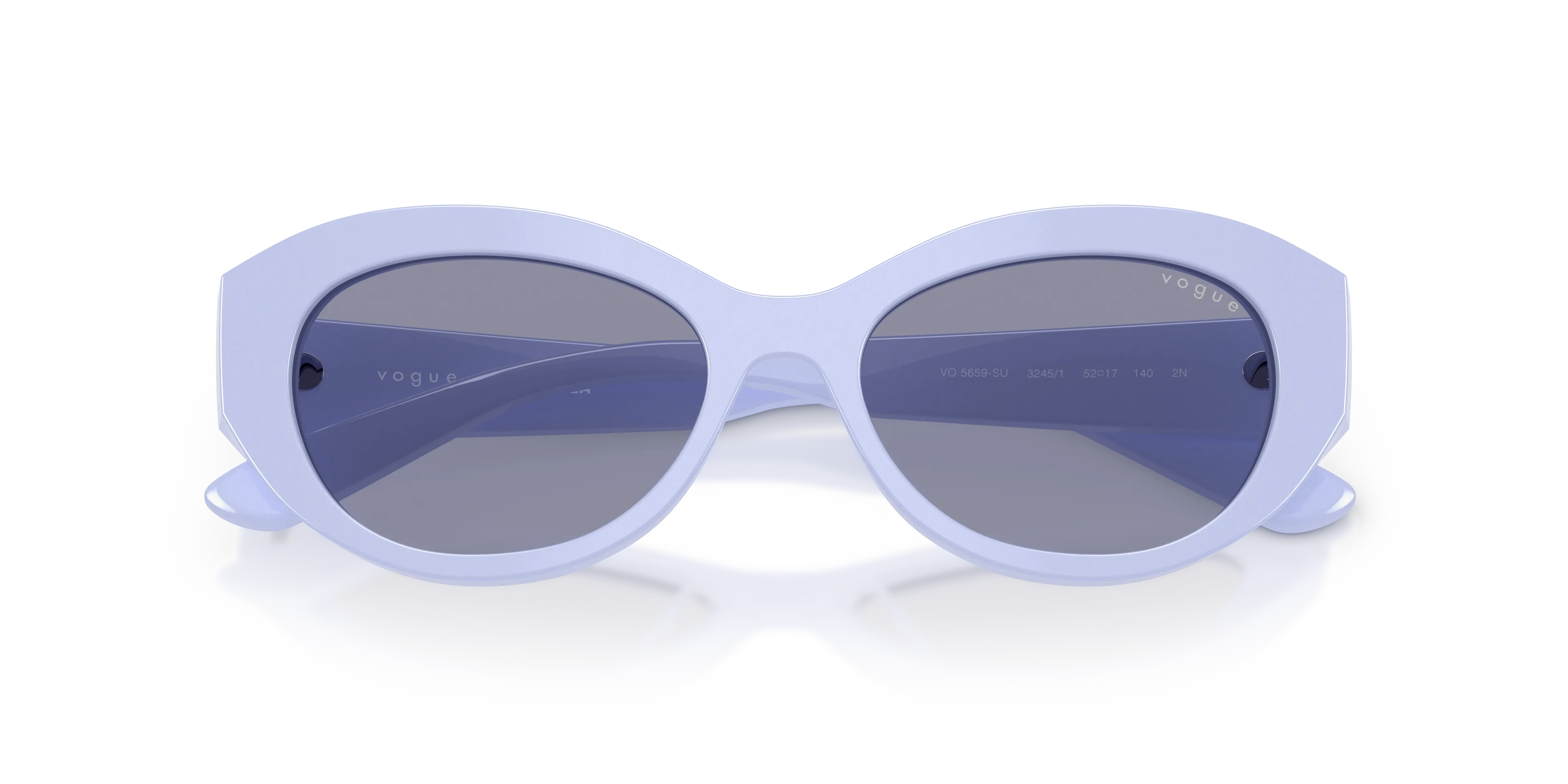 VOGUE EYEWEAR VO5659SU 3245/1 Occhiali da sole Acetato Viola Geometrica Normale - immagine 2