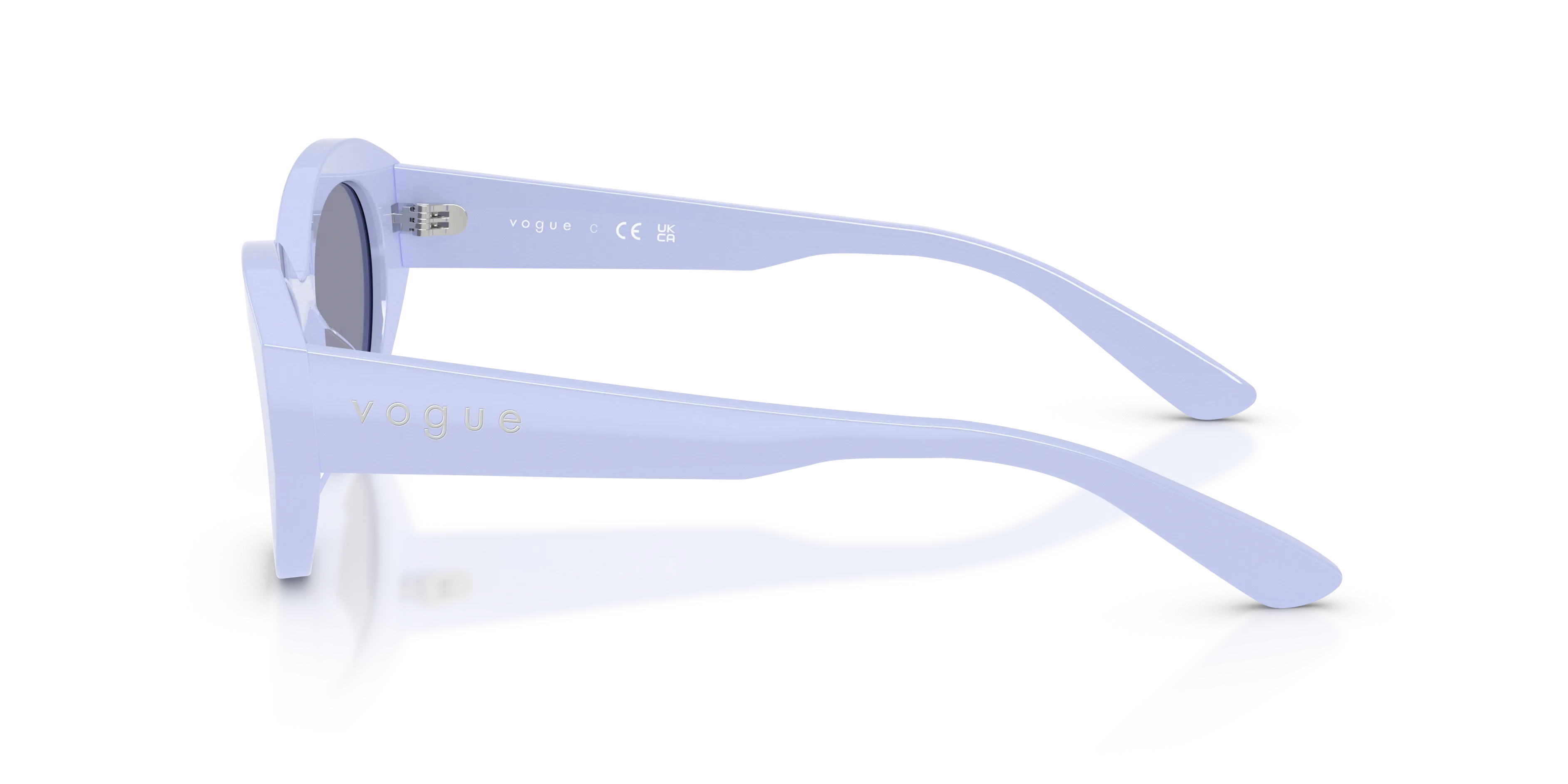 VOGUE EYEWEAR VO5659SU 3245/1 Occhiali da sole Acetato Viola Geometrica Normale - immagine 4