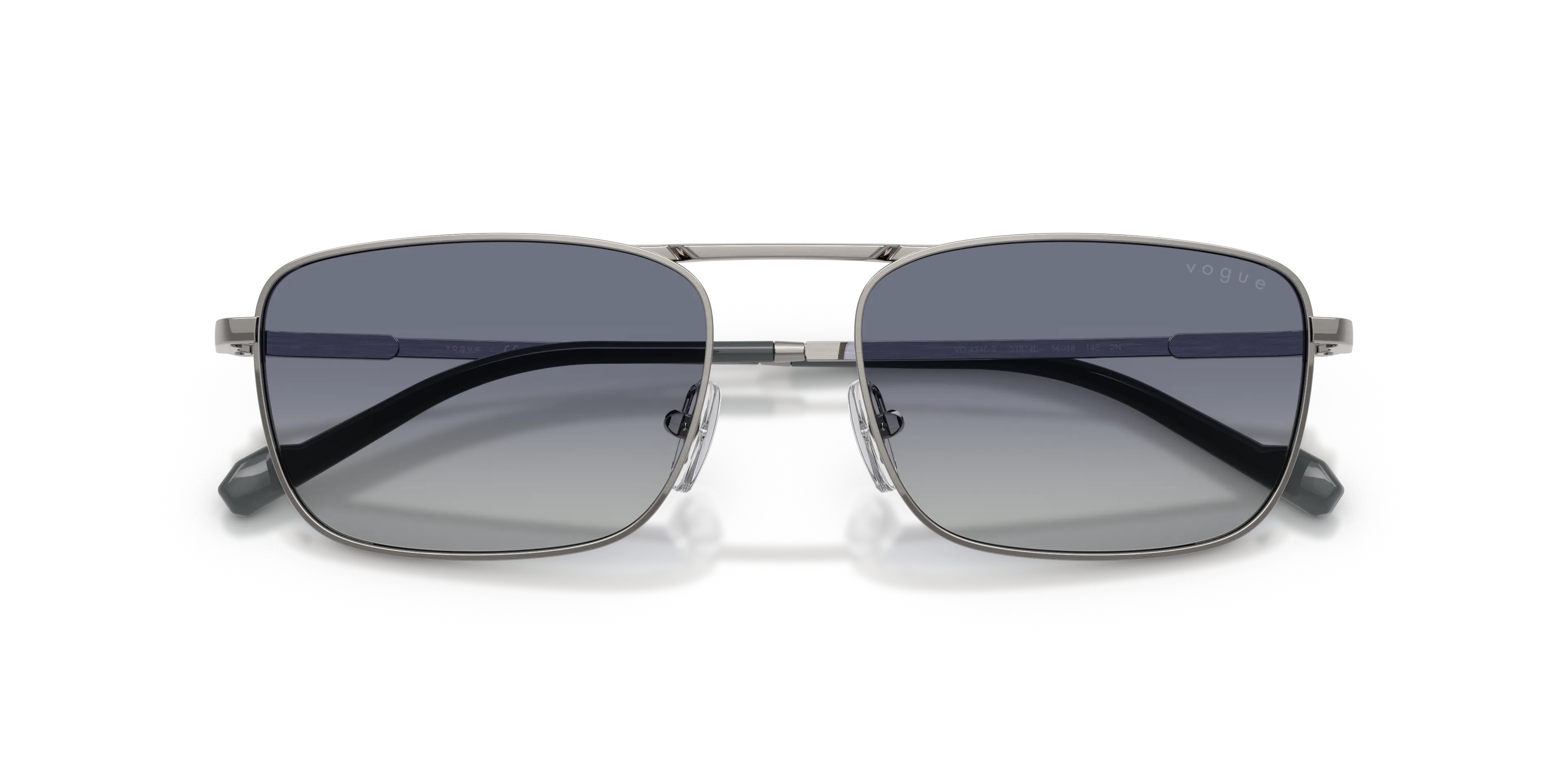 VOGUE EYEWEAR VO4346S 51874L Occhiali da sole Metallo Grigio Pillow Normale Sfumato - immagine 2