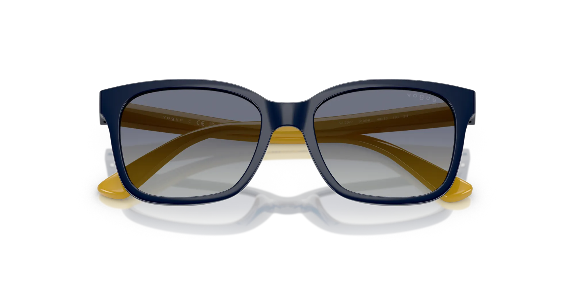 VOGUE EYEWEAR VJ2027 31054L Occhiali da sole bambino Nylon Blu Squadrata Normale Sfumato - immagine 2