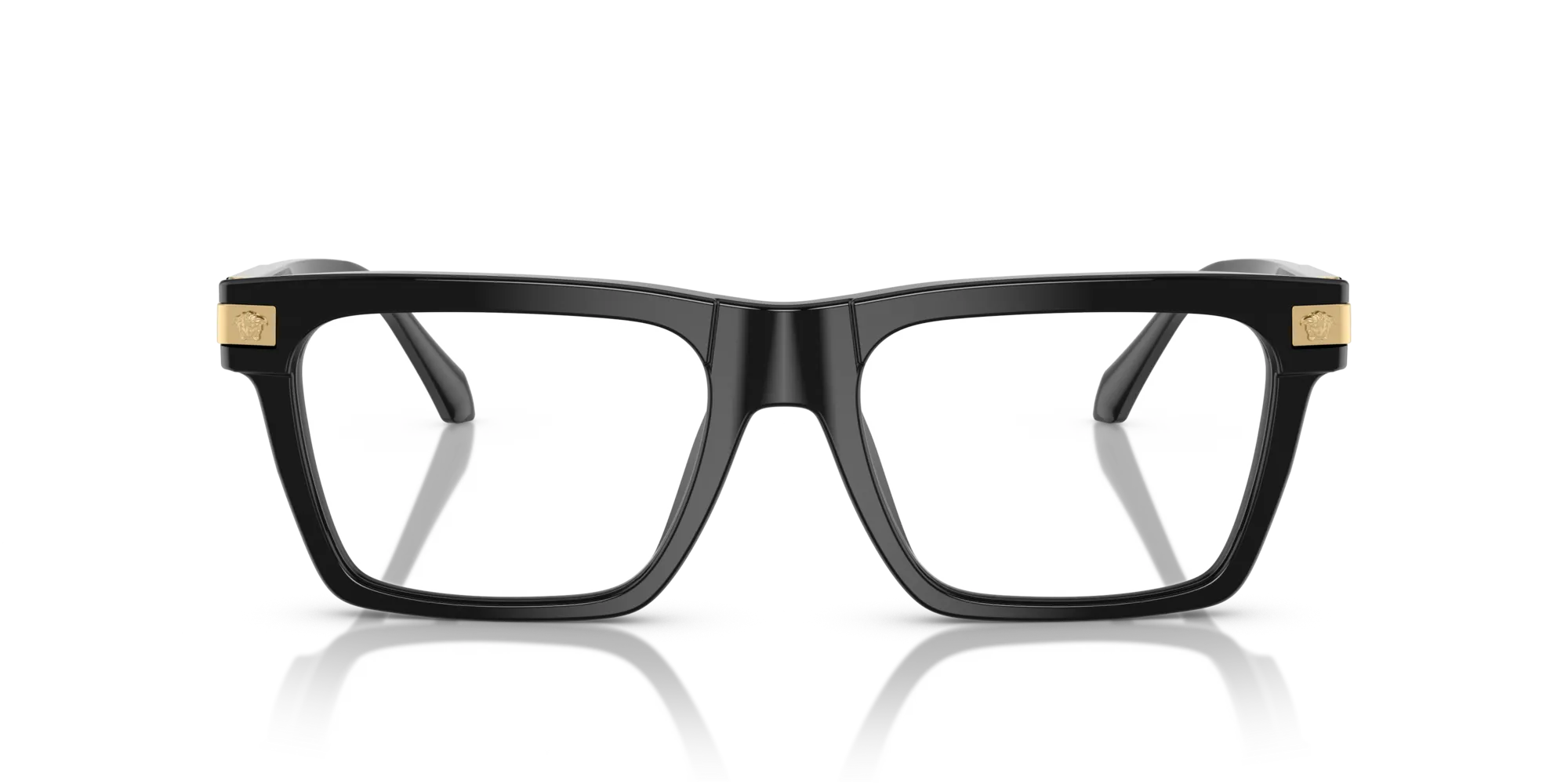 Versace VE3354 GB1 Montature da vista Acetato Nero Squadrata Normale - immagine 3