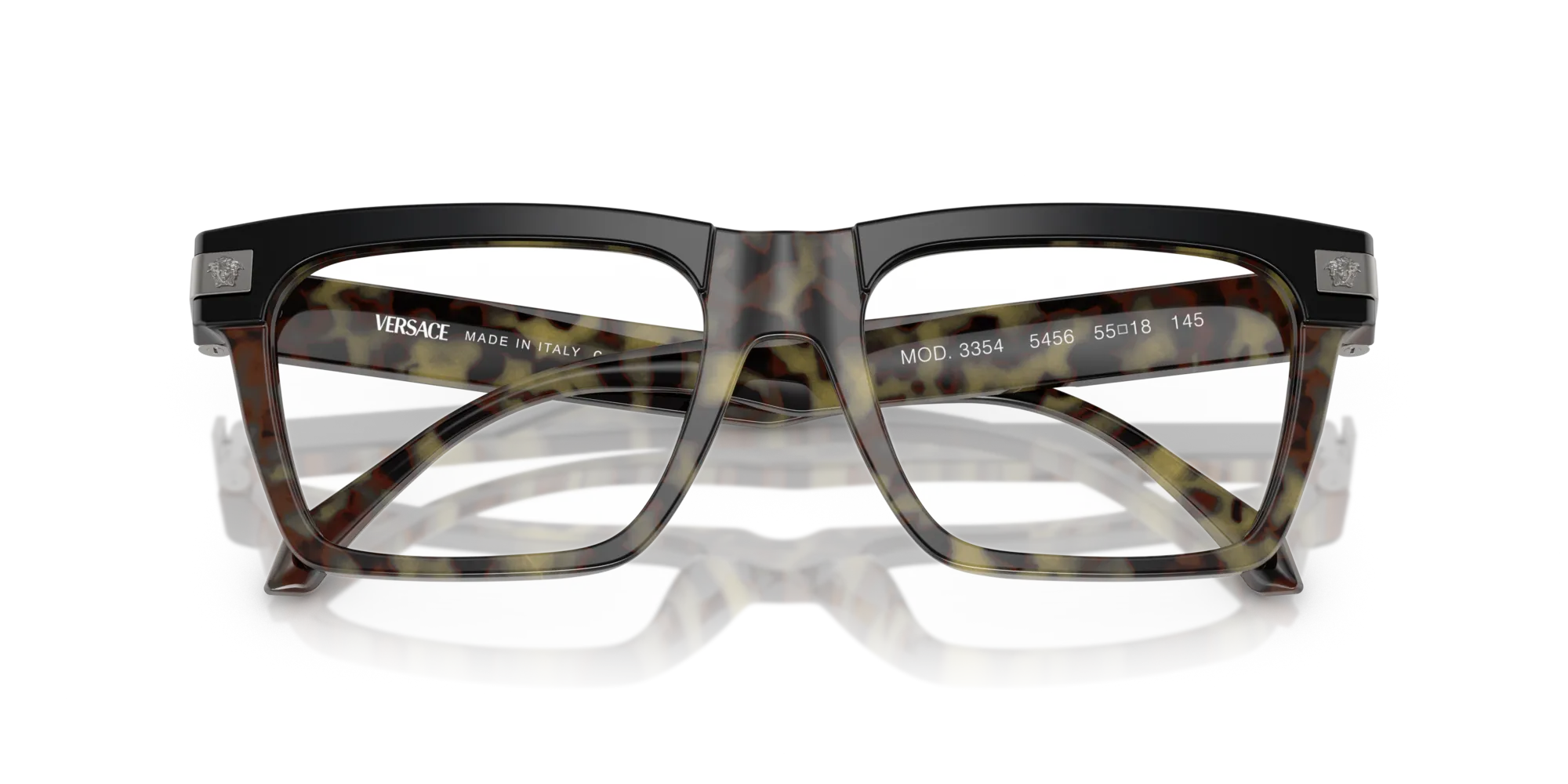 Versace VE3354 5456 Montature da vista Acetato Tartaruga Squadrata Normale - immagine 2