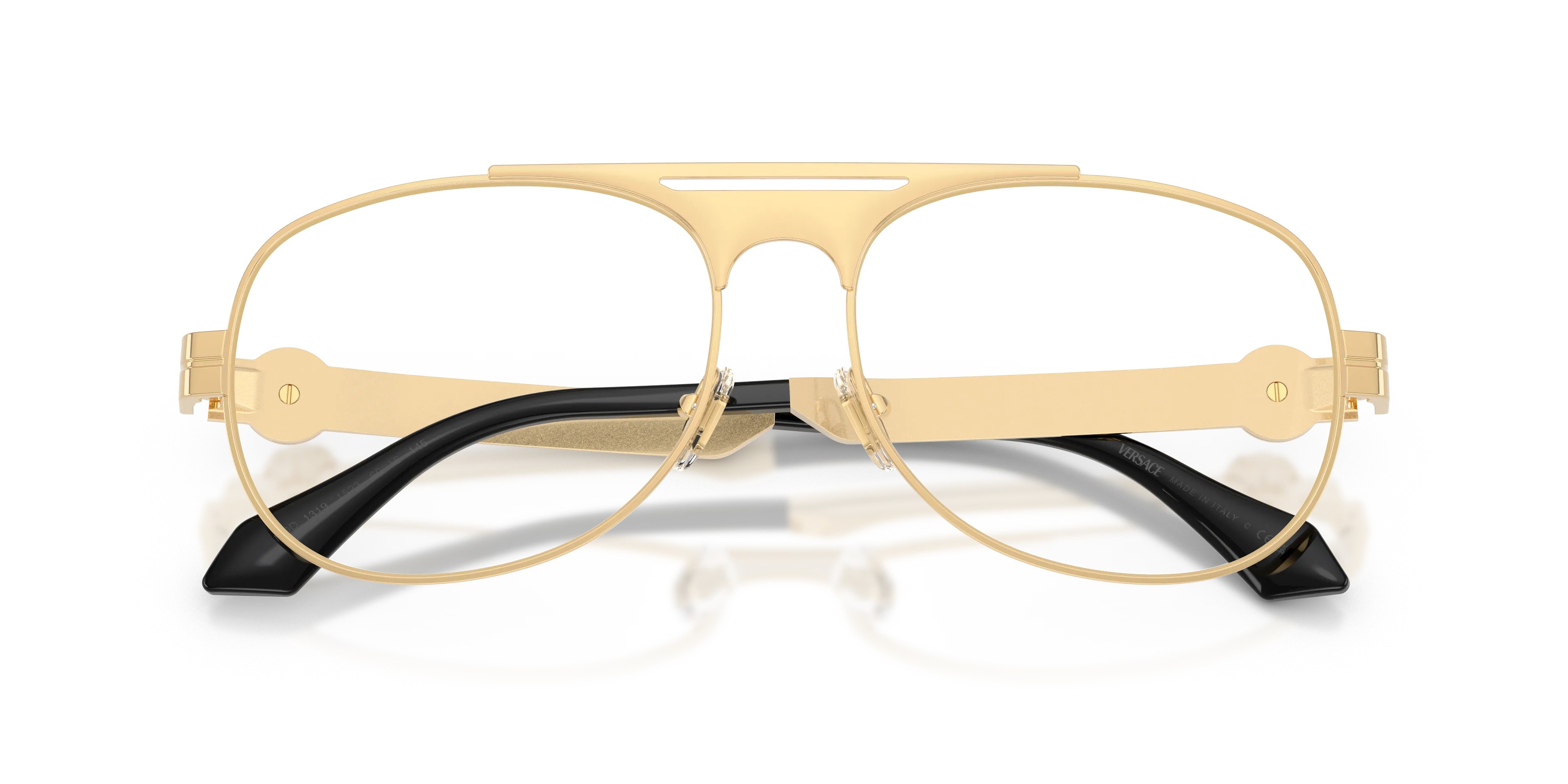 Versace VE1319 1523 Montature da vista Metallo Oro Trasparente Pilot Normale - immagine 2