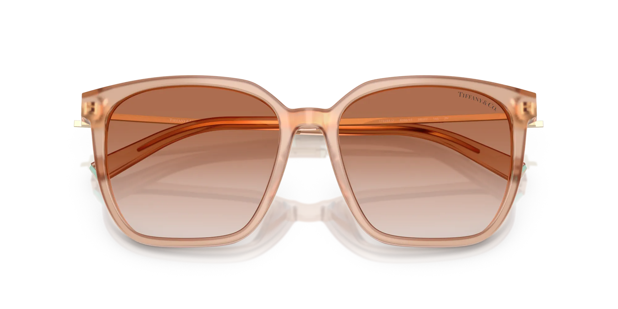 Tiffany TF4244D 826813 Occhiali da sole Acetato Rosa Squadrata Normale Sfumato - immagine 2