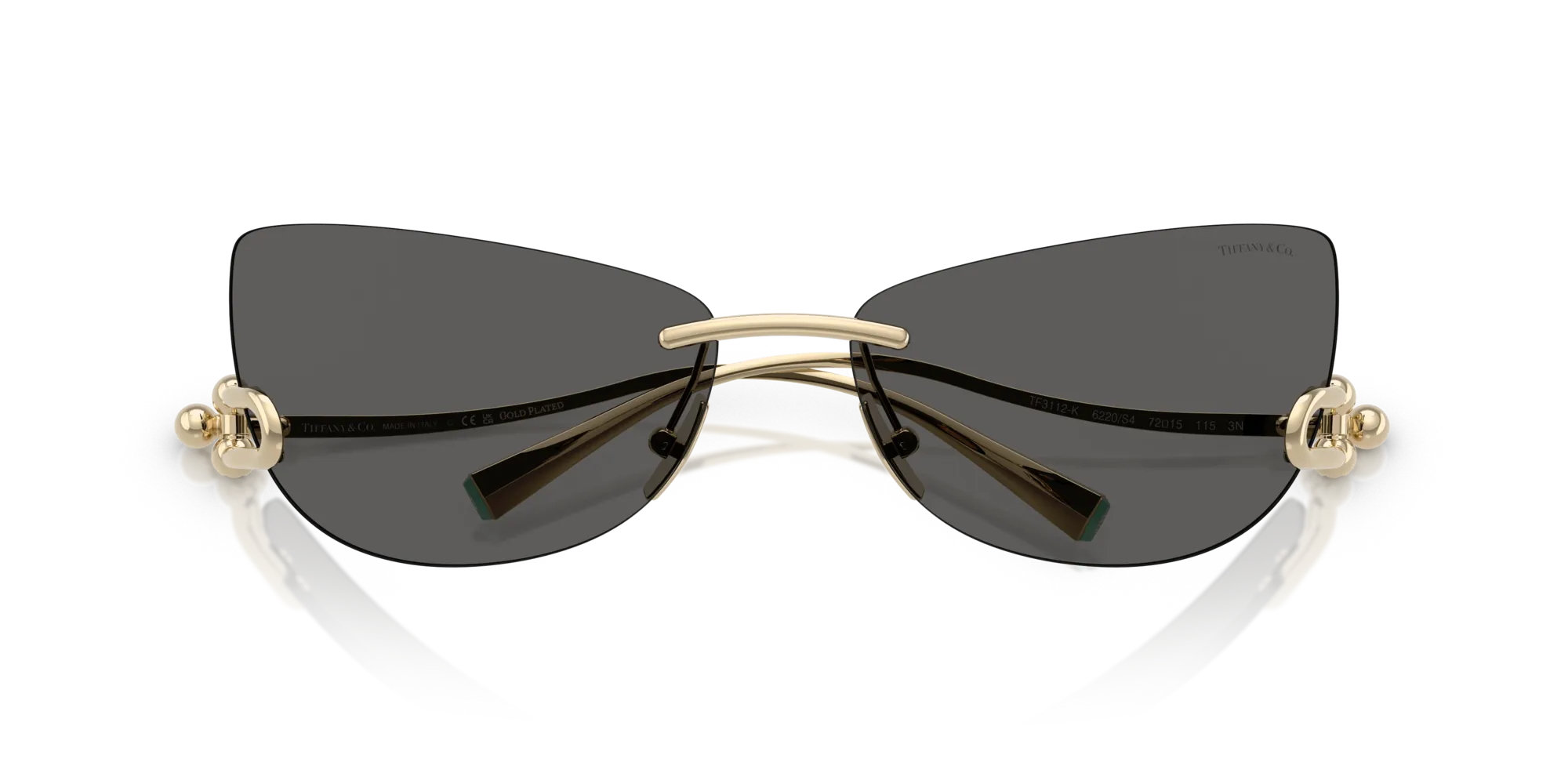 Tiffany TF3112K 6220S4 Occhiali da sole Metallo Oro Geometrica Normale - immagine 2