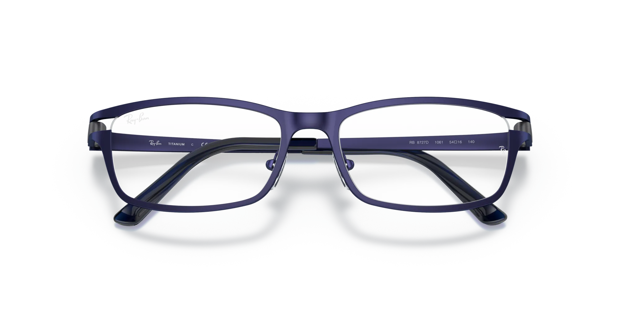 Ray - Ban RX8727D 1061 Montature da vista Titanio Blu Squadrata Normale - immagine 2