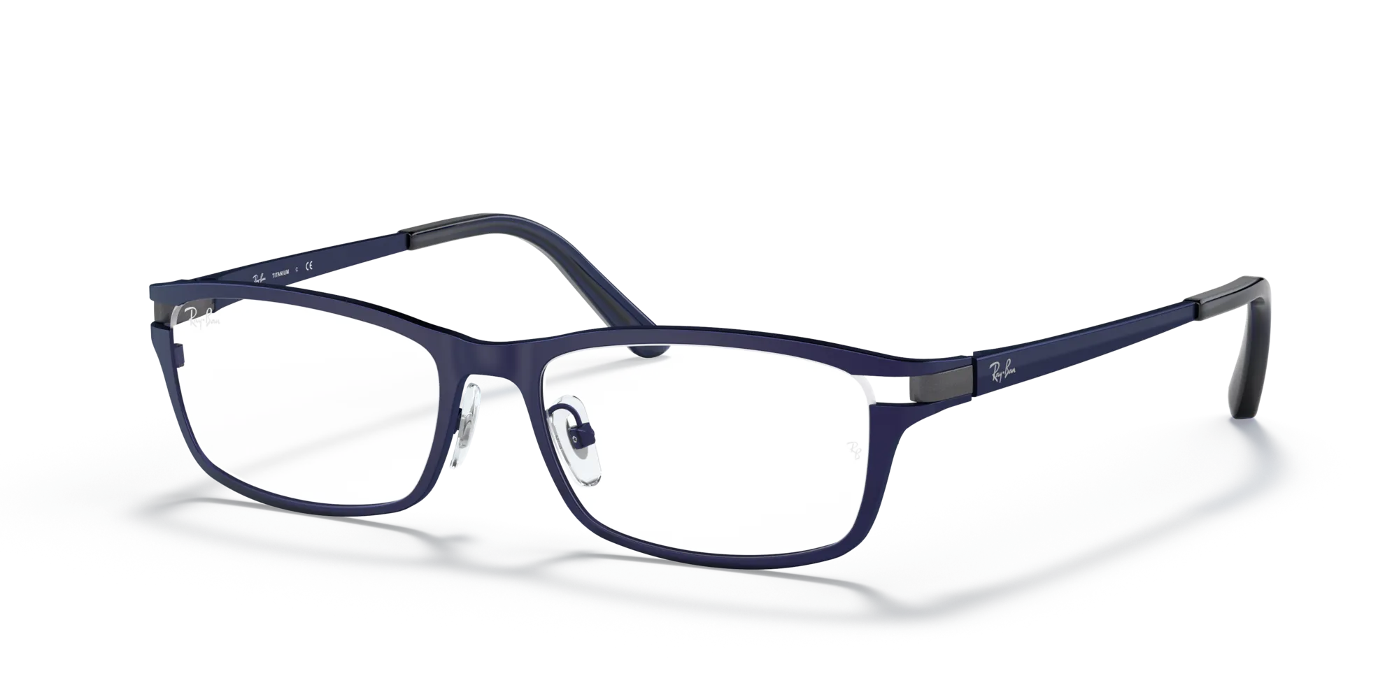 Ray - Ban RX8727D 1061 Montature da vista Titanio Blu Squadrata Normale - immagine 4