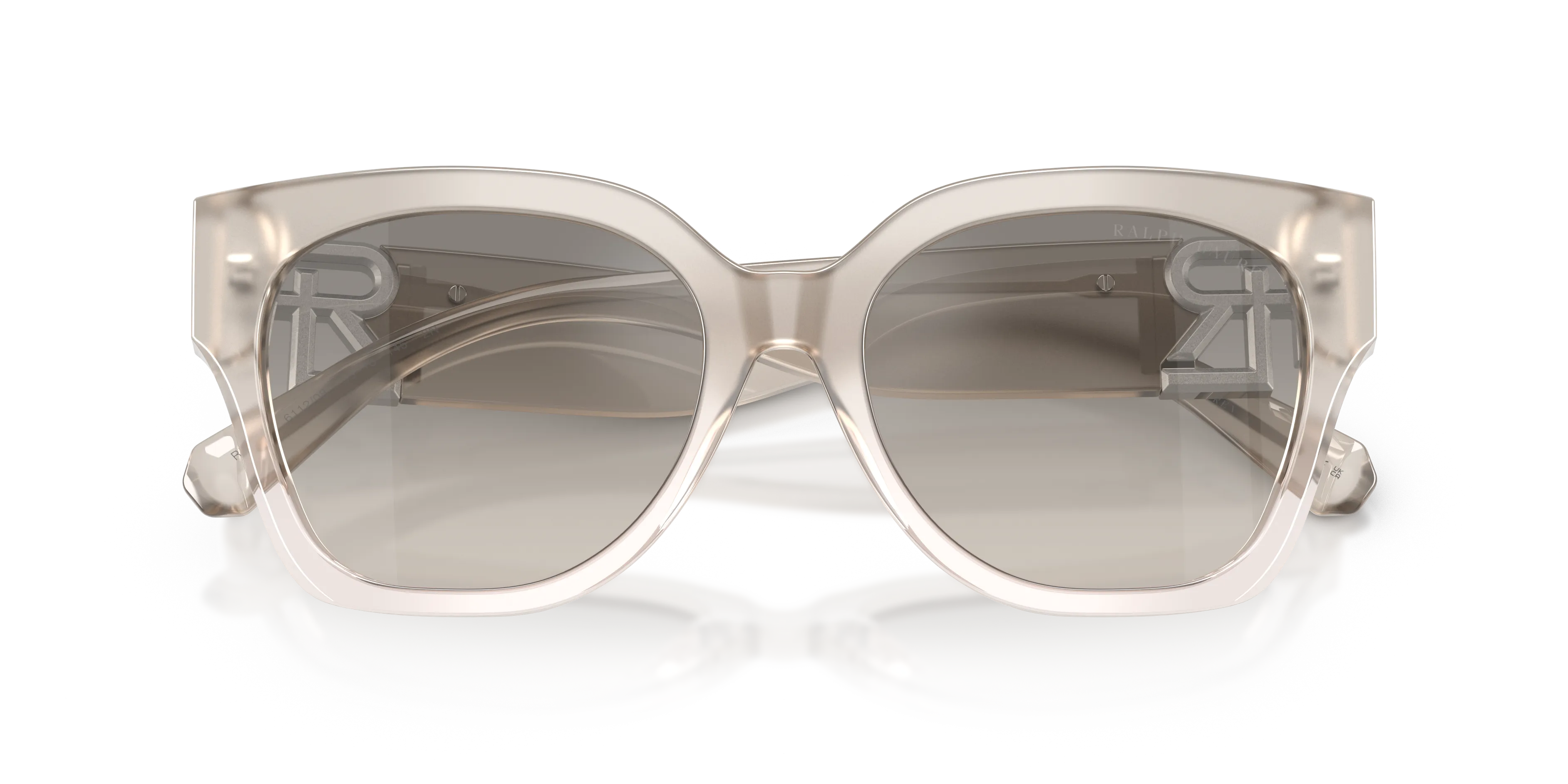 Ralph Lauren RL8221 THE OVERSZED RICKY 611208 Occhiali da sole Acetato Grigio Farfalla Normale Sfumato - immagine 2