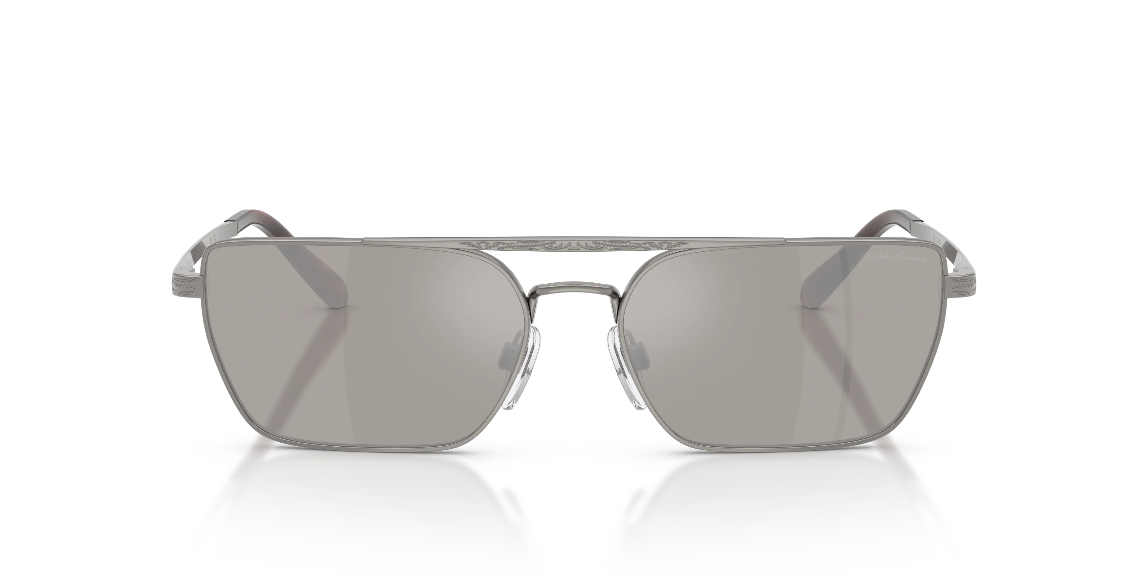 Ralph Lauren RL7092 90026G Occhiali da sole Metallo Grigio Squadrata Specchiate - immagine 3