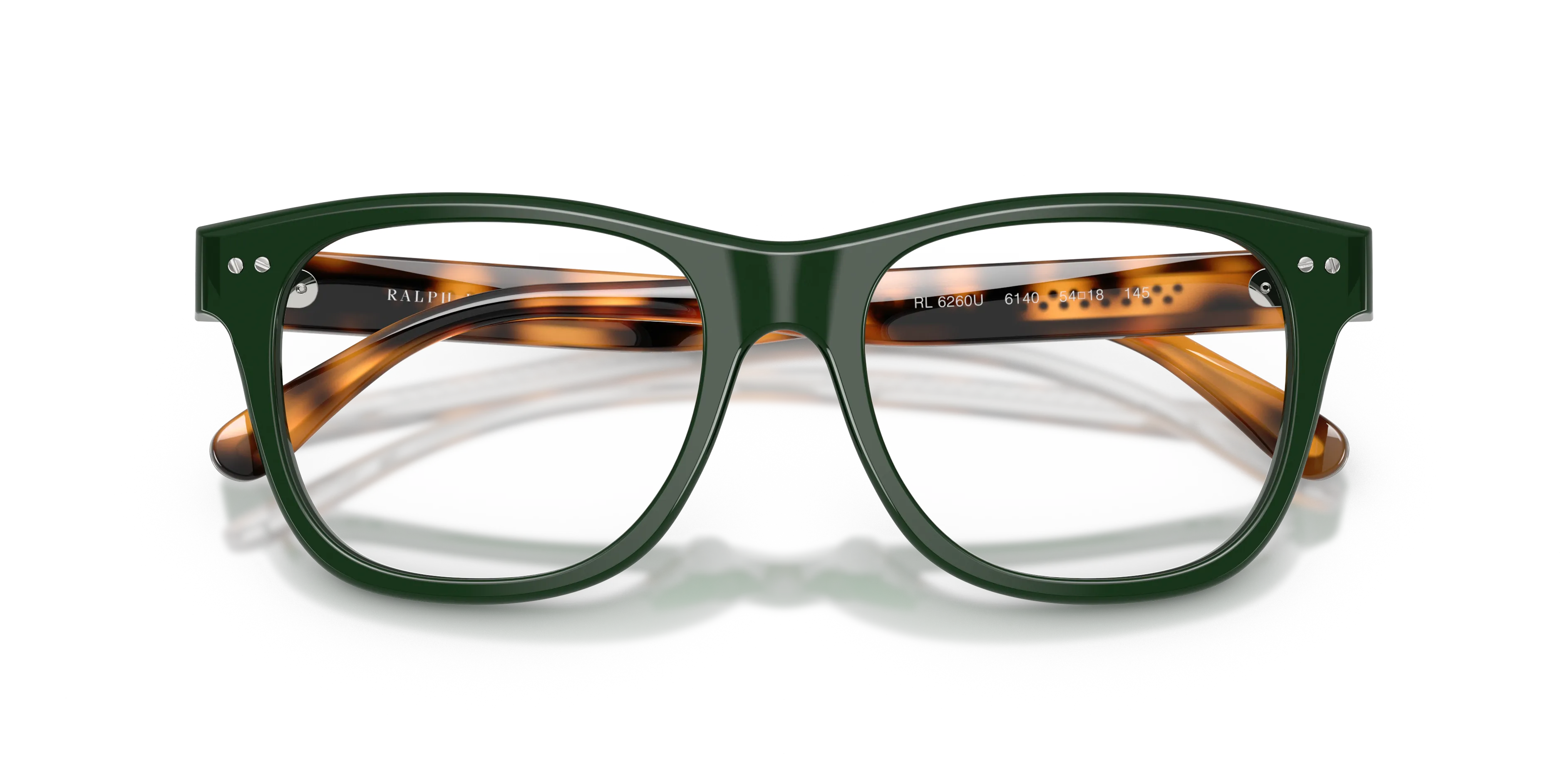 Ralph Lauren RL6260U 6140 Montature da vista Acetato Verde Squadrata Normale - immagine 2